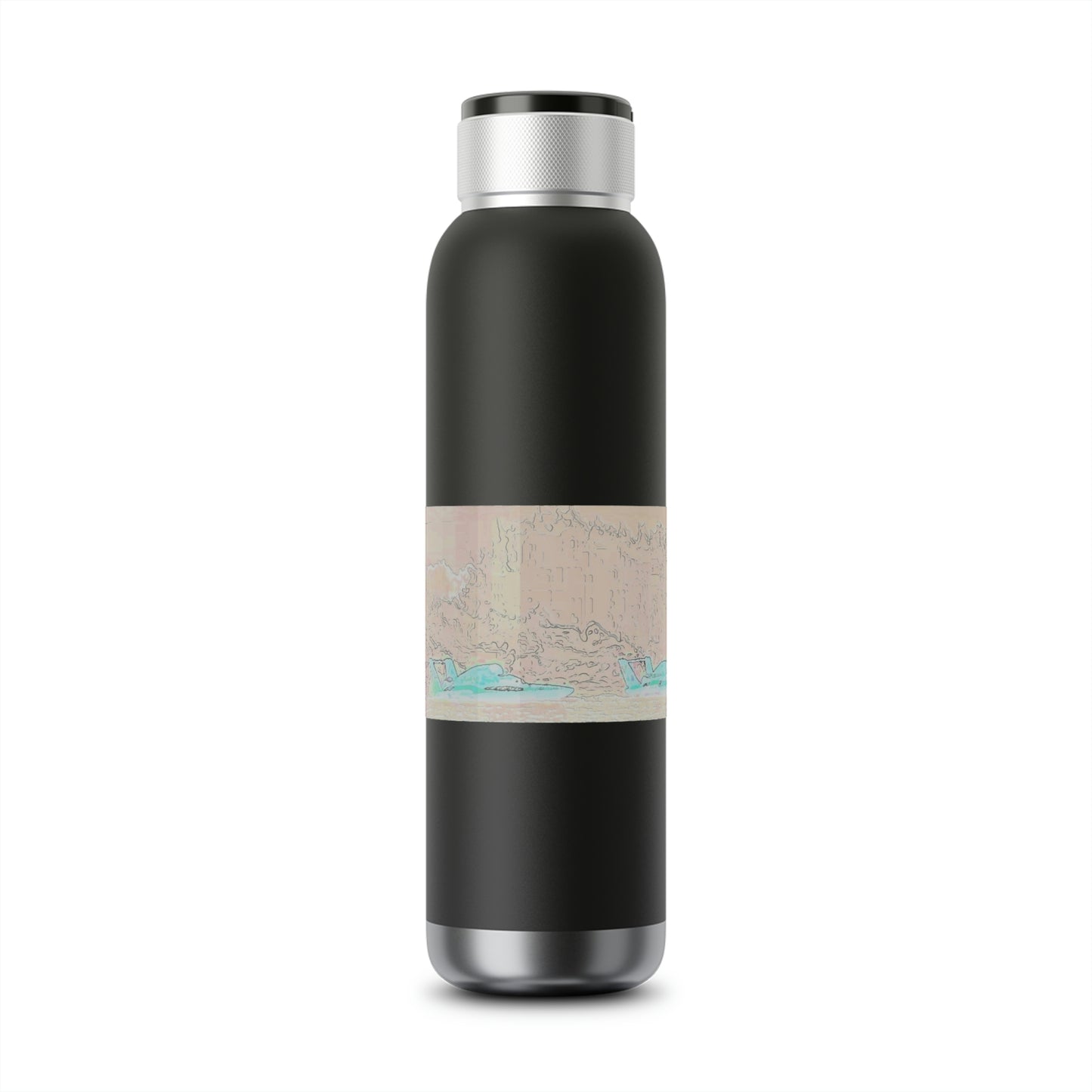 Soundwave Copper Vacuum Audio Bottle 22oz ... Seattle Columbia Cup On Lake Washington ... "Dave Wilcox Heads For The Win" ... Associate Gift-Photo ... Original Works ...