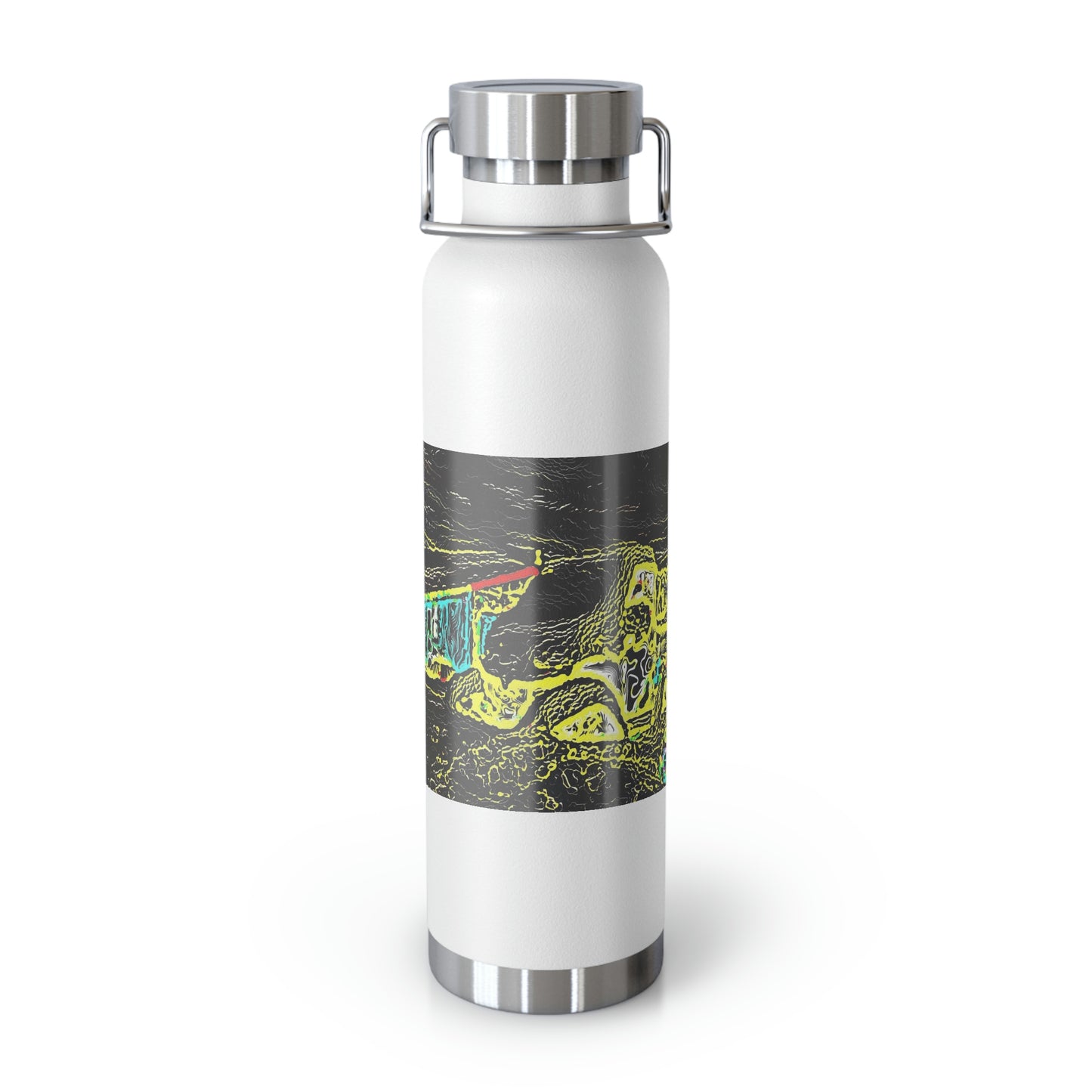 Copper Vacuum Insulated Bottle, 22oz ... "Snow Vehicle In Snow Storm At-Rest" ... Circa 12Mar23 ... Central Idaho ... 18-Hours Rendering Time: Original Works ...