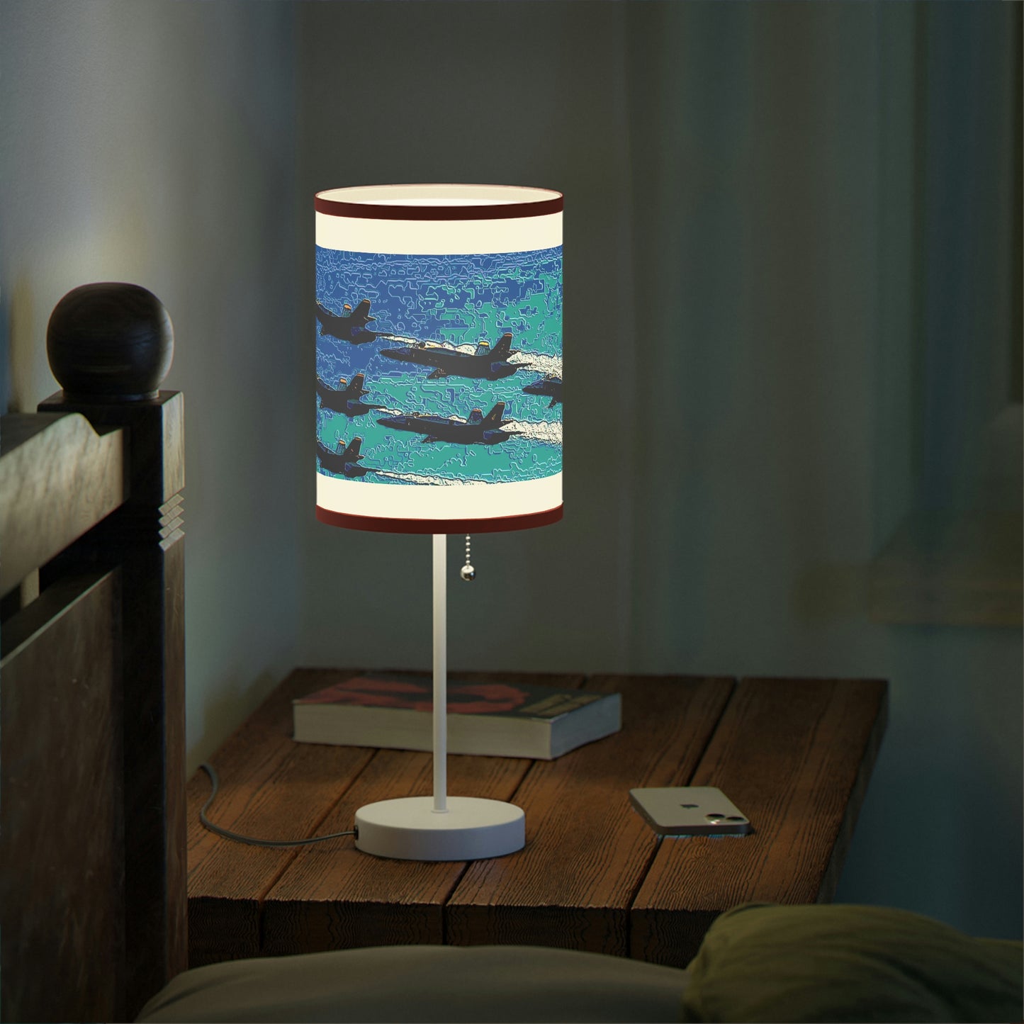 Lamp on a Stand, US|CA plug ... Seattle Seafair ..."Blue Angels Run Over Lake Washington" ... Circa Mid 1980's ... Dr FJ Holt ... Original Works ...