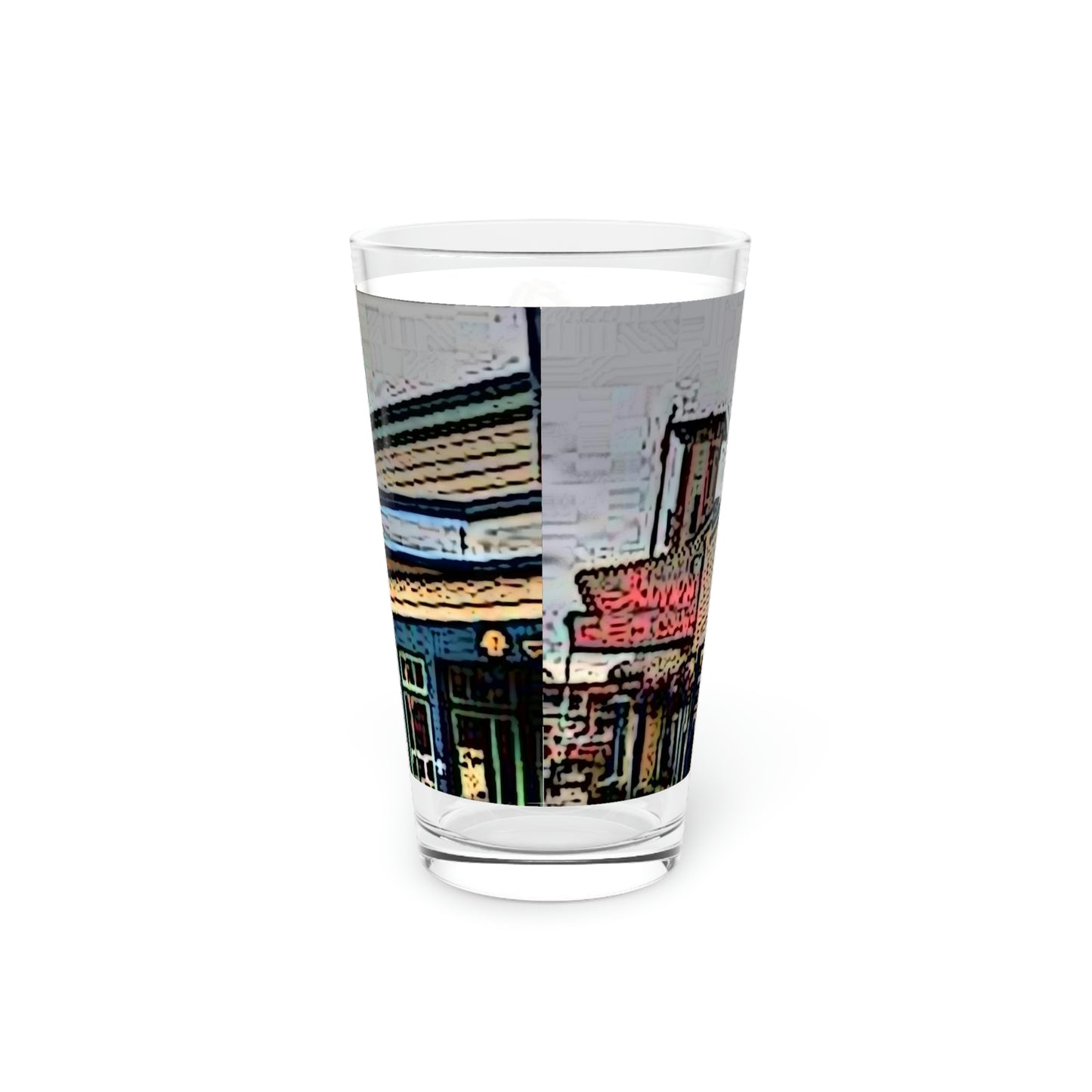 Pint Glass, 16oz ...  In-A-Hurry & Stressed? ... Remember: Keep "Clam" ... Clam_Happy ...  'Ivars: Seattle Waterfront' ... Personal Archives ... Original Works ...