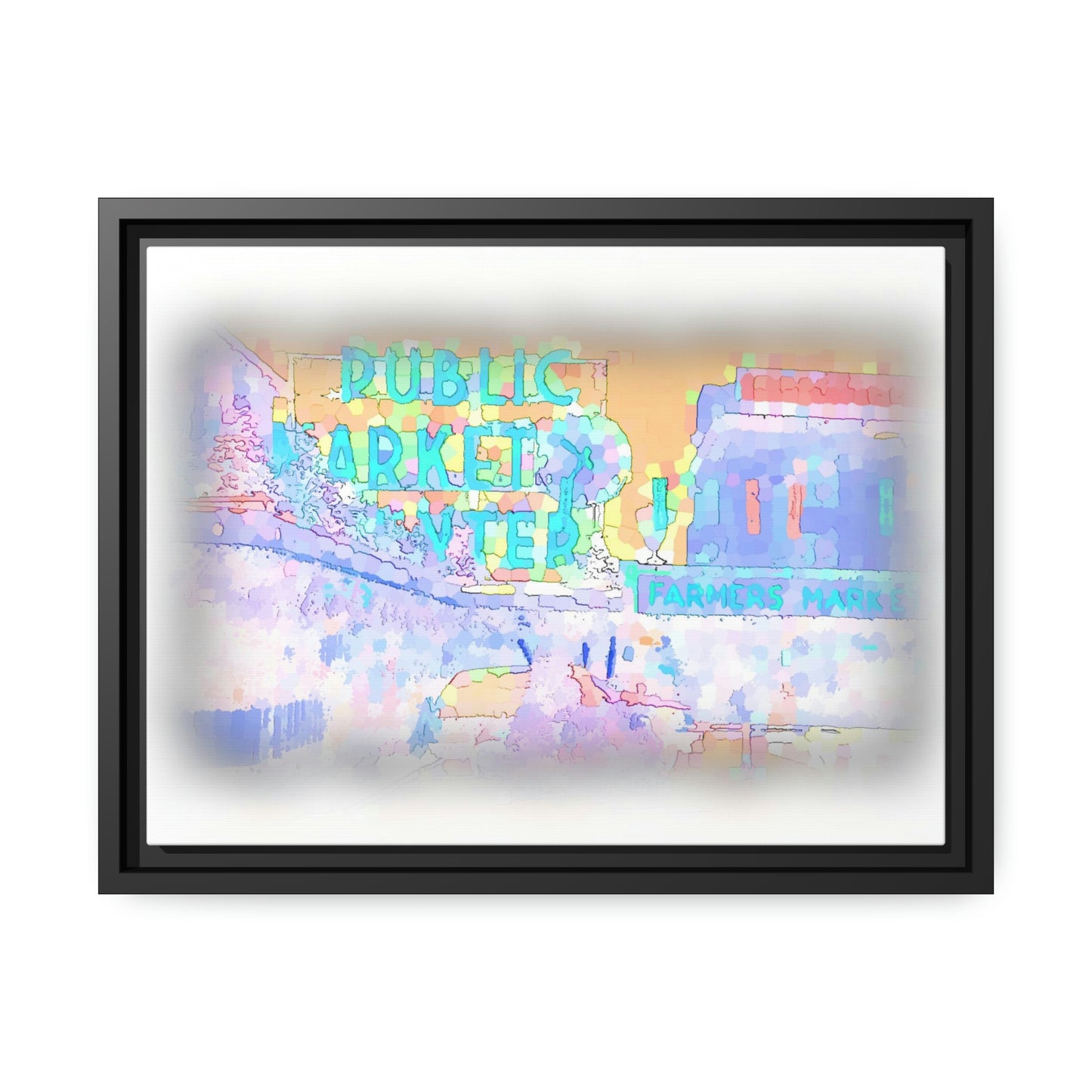 Matte Canvas, Black Frame ... PPM: Pike Place Market ... Original Work ... Winter 2022 ...