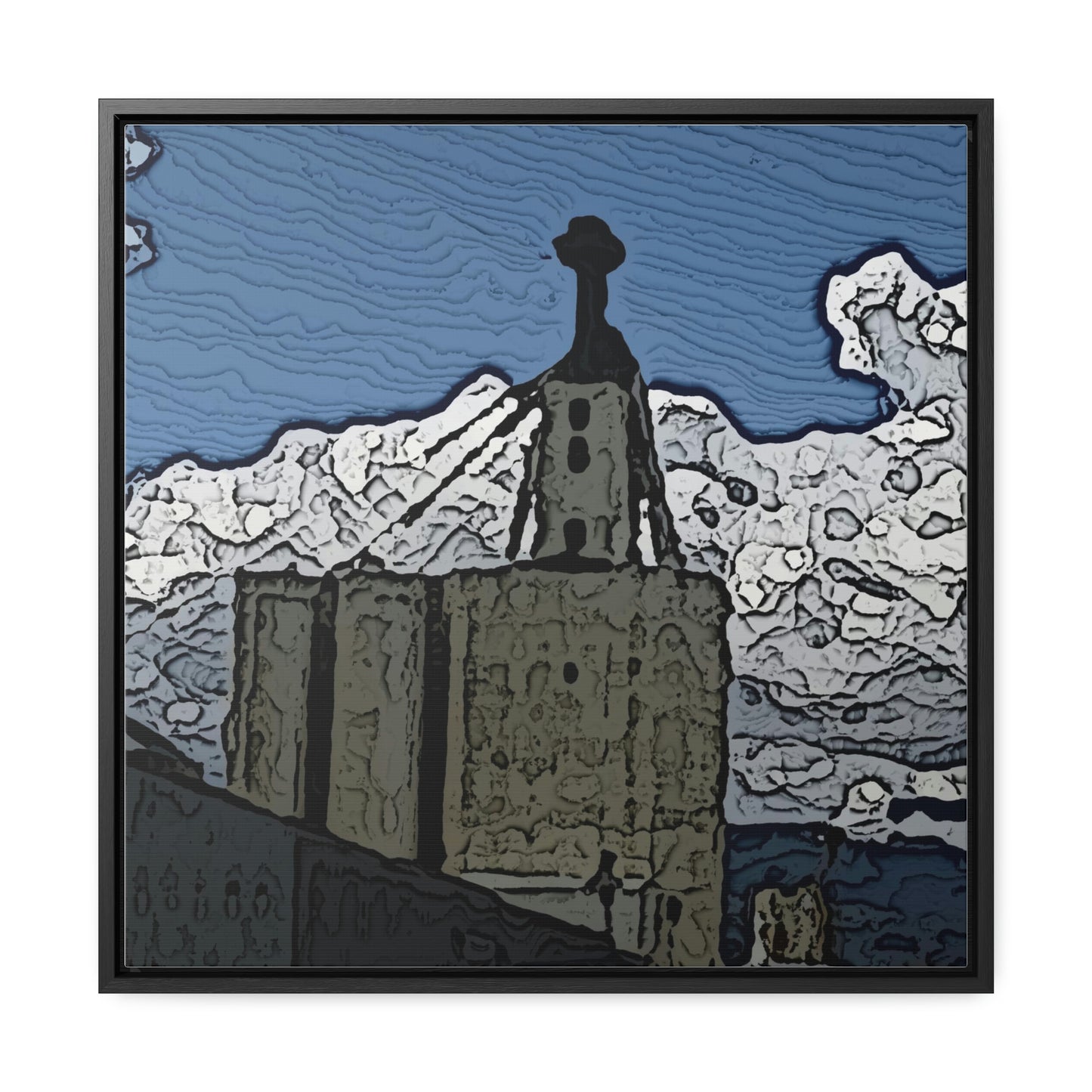 Gallery Canvas Wraps, Square Frame ..."ICP: Idaho County Propane ... 'Production Facilities Grangeville, Idaho' ... "  Original Works: Rendering Time: 10 Hours ...