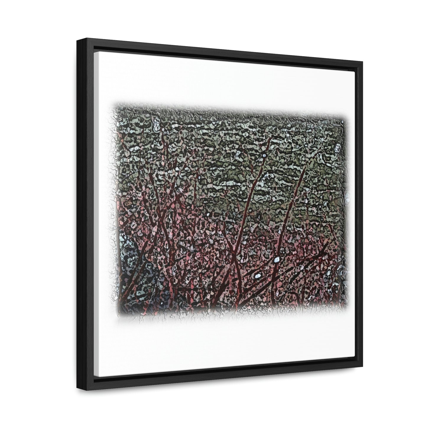 Gallery Canvas Wraps, Square Frame ... "A River Runs Through It" ... Red-Osier-Dogwood (Cornus Stonlifera 'Rubra') .. Original Works ... Central Idaho ...