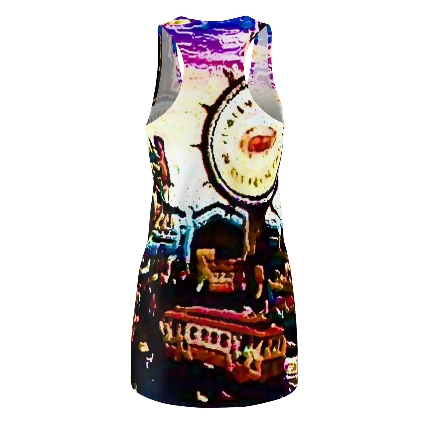 Women's Cut & Sew Racerback Dress ... "No.9 Fishermen's Grotto - Fishermen's Wharf, SF, California" ... Family Archives: 1970's ... Original Works ...
