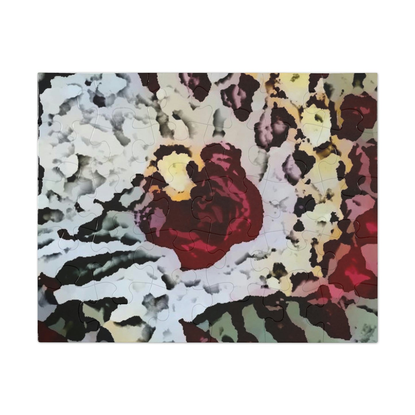 Jigsaw Puzzle (30, 110, 252, 500,1000-Piece) ... "A Friendly Flower" ... Pointsettia 'Pointing' ... Original Works ... (Supplied Photograph) ...