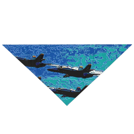 Pet Bandana ... Seattle Seafair ..."Blue Angels Run Over Lake Washington" ... Circa Mid 1980's ... Dr FJ Holt ... Original Works ...