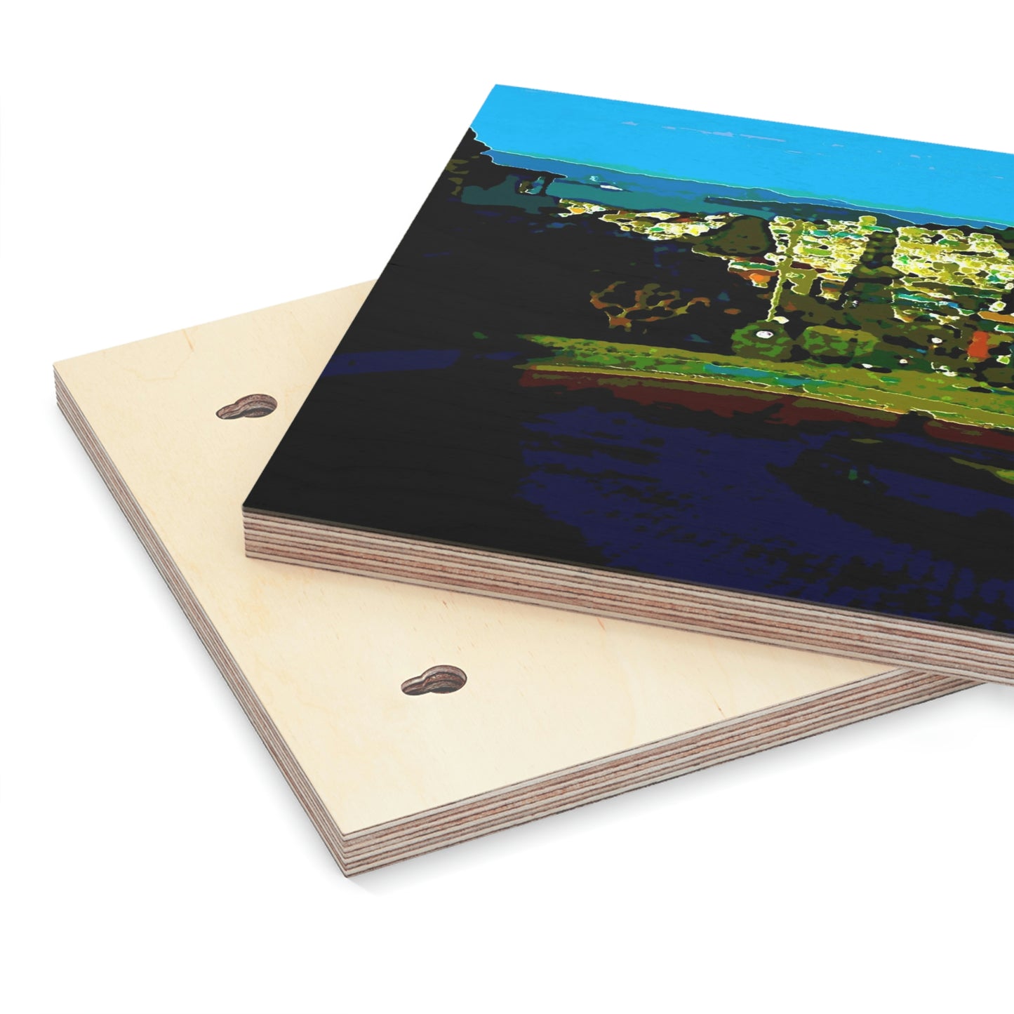 Wood Canvas ...  "Lombard Street San Francisco, CA, USA" ... Family Archives 1970's ... Original Works ...