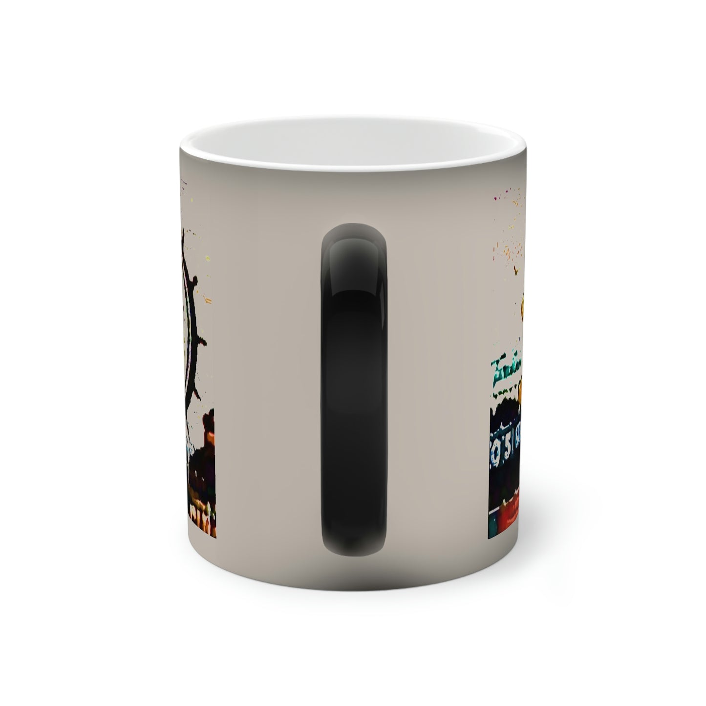 Color-Changing Mug, 11oz ...  "No.9 Fishermen's Grotto - Fishermen's Wharf, SF, California" ... Family Archives: 1970's ... Original Works ...