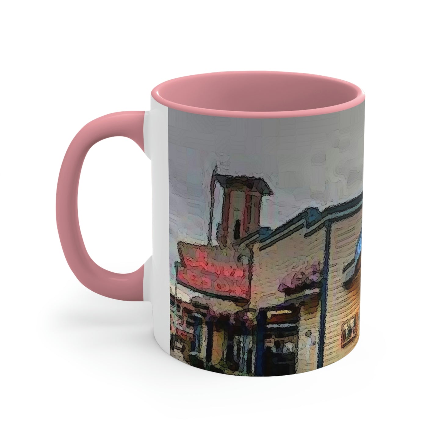 Accent Coffee Mug, 11oz ...  In-A-Hurry & Stressed? ... Remember: Keep "Clam" ... Clam_Happy ...  'Ivars: Seattle Waterfront' ... Personal Archives ... Original Works ...