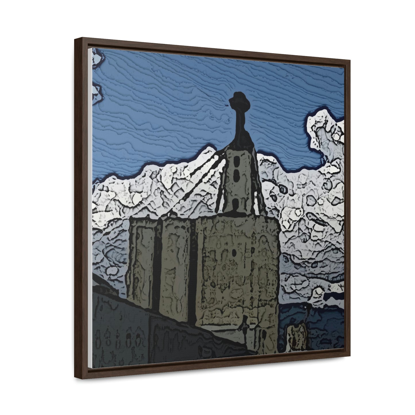 Gallery Canvas Wraps, Square Frame ..."ICP: Idaho County Propane ... 'Production Facilities Grangeville, Idaho' ... "  Original Works: Rendering Time: 10 Hours ...