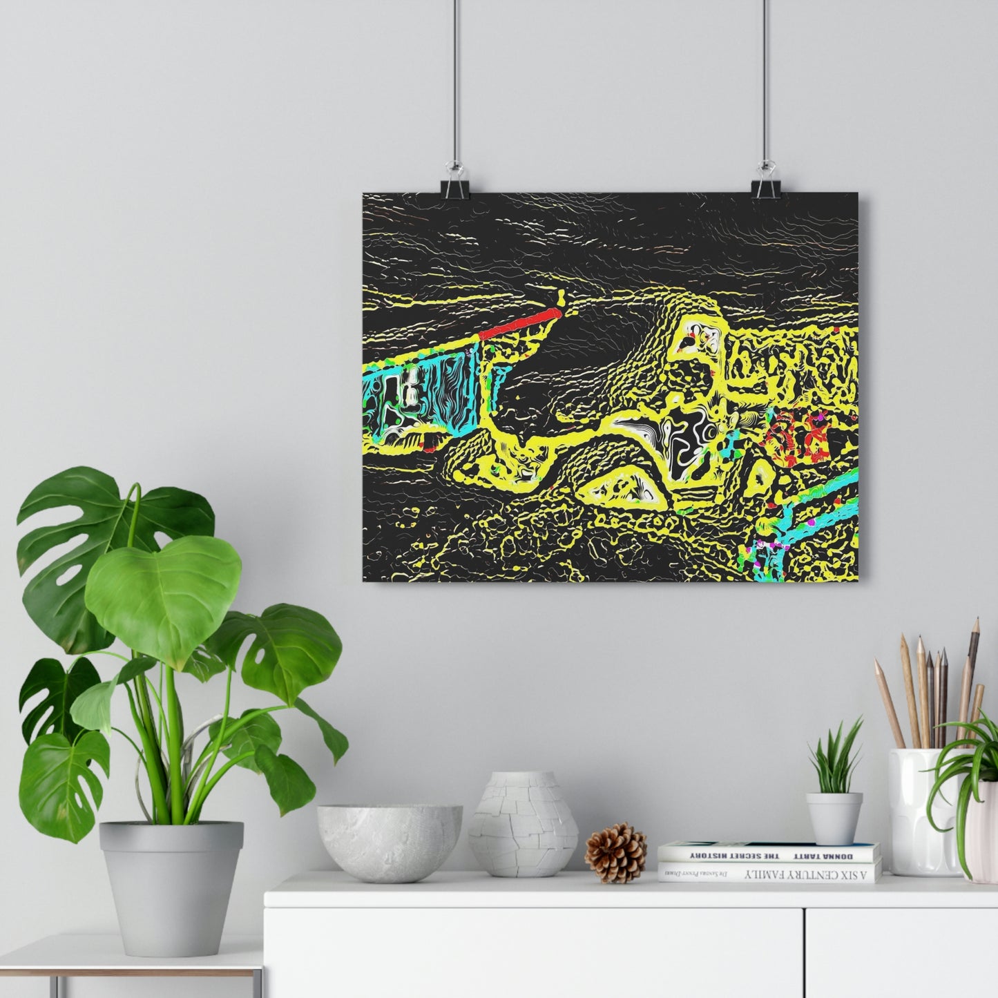 Giclée Art Print ... "Snow Vehicle In Snow Storm At-Rest" ... Circa 12Mar23 ... Central Idaho ... 18-Hours Rendering Time: Original Works ...