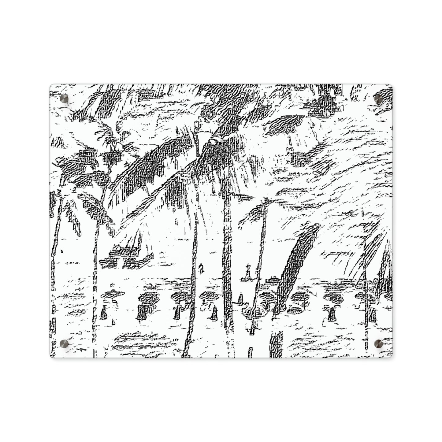 Acrylic Wall Art Panels ... "The Royal Hawai'ian: Waikiki Beach_Beach" ... Honolulu, HI ... Ocotber 2014 (Halloween) ... Original Works ...
