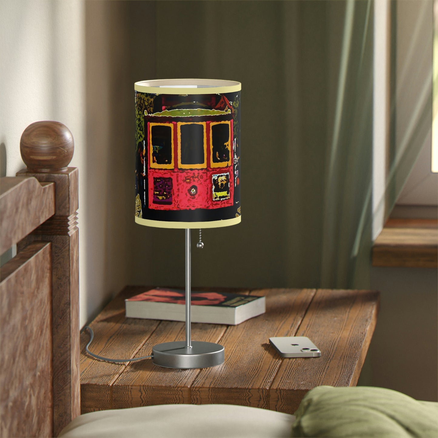 Lamp on a Stand, US|CA plug ... San Francisco ... 'A Rice-A-Roni-A-San Francisco Treat' ... "A Cable Car Classic" ... Family Archives: 1973 ... Original Works ...