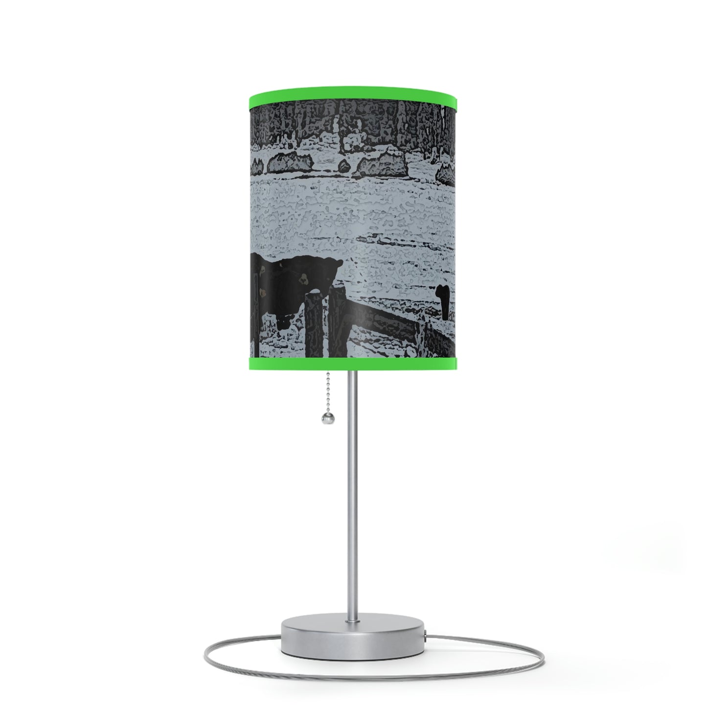 Lamp on a Stand, US|CA plug ... A Quiet Morning ... "Along The Red River & Nature Preserve Plateau" ... Jan23 ... Original Works ...