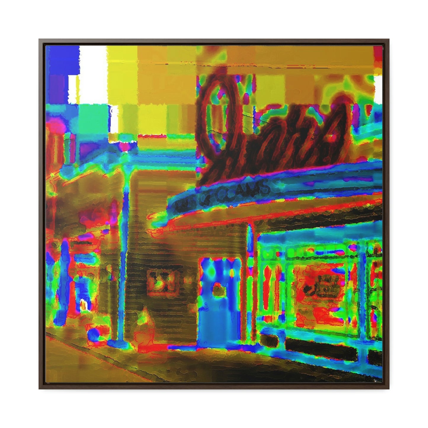Gallery Canvas Wraps, Square Frame ...  In-A-Hurry & Stressed? ... Remember: Keep "Clam" ... Clam_Happy ...  'Ivars: Seattle Waterfront' ... Personal Archives ... Original Works ...