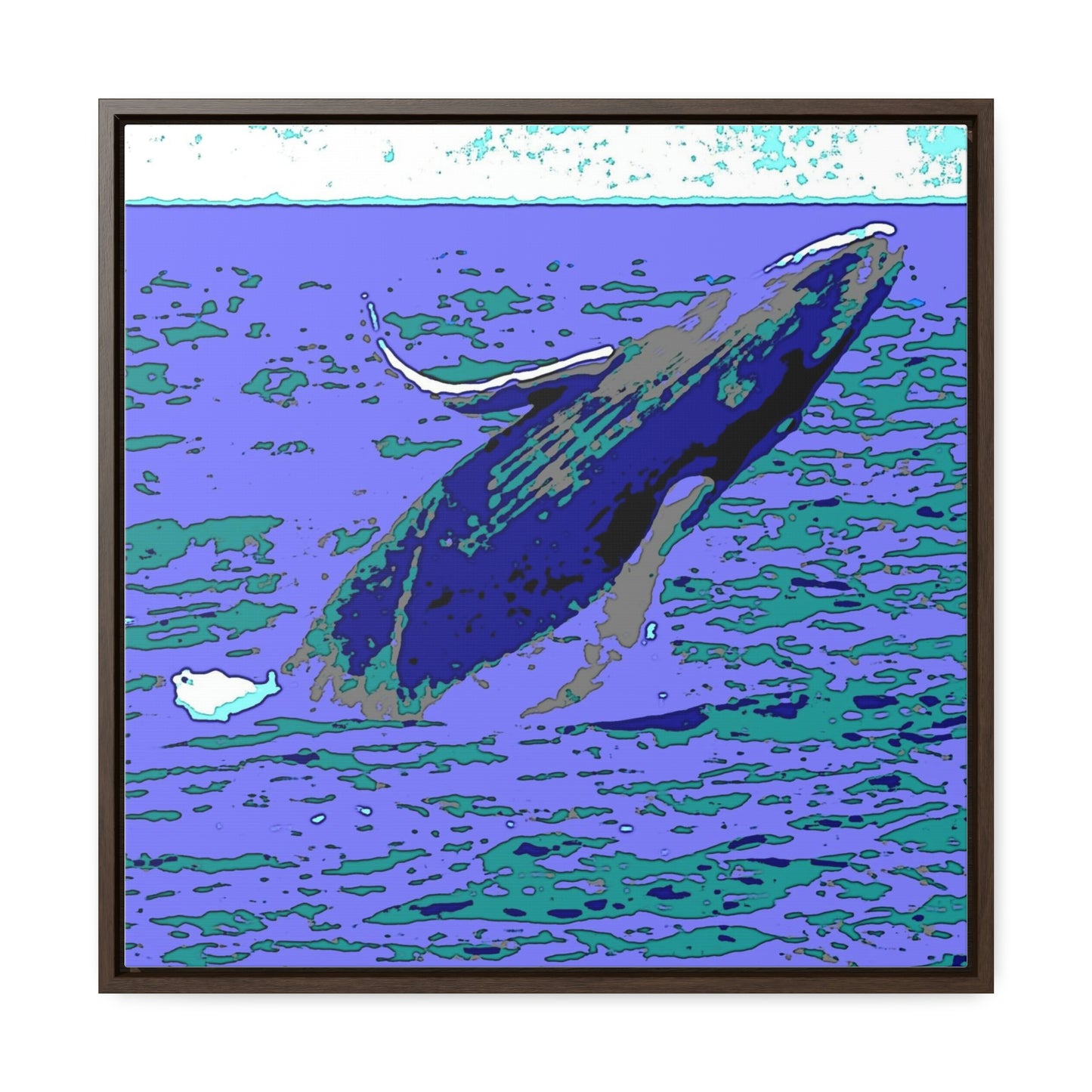 Gallery Canvas Wraps, Square Frame ... Baby Humpback Breaching ... Maui, HI: April 2022 ... "Family Archives: KPH" ... Original Works ...