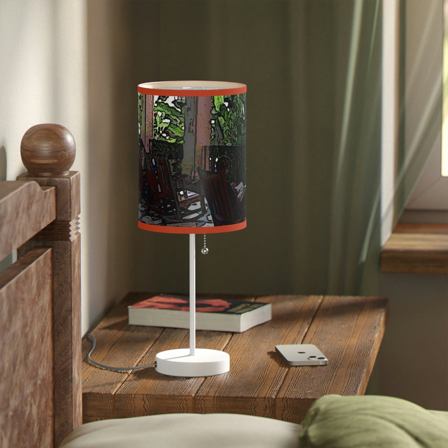 Lamp on a Stand, US|CA plug ...Lanai & Rocking Chairs At: 'The Pink Palace' ... The Royal Hawai'ian ... Honolulu, HI ... '27Oct2014' ... Original Works ...