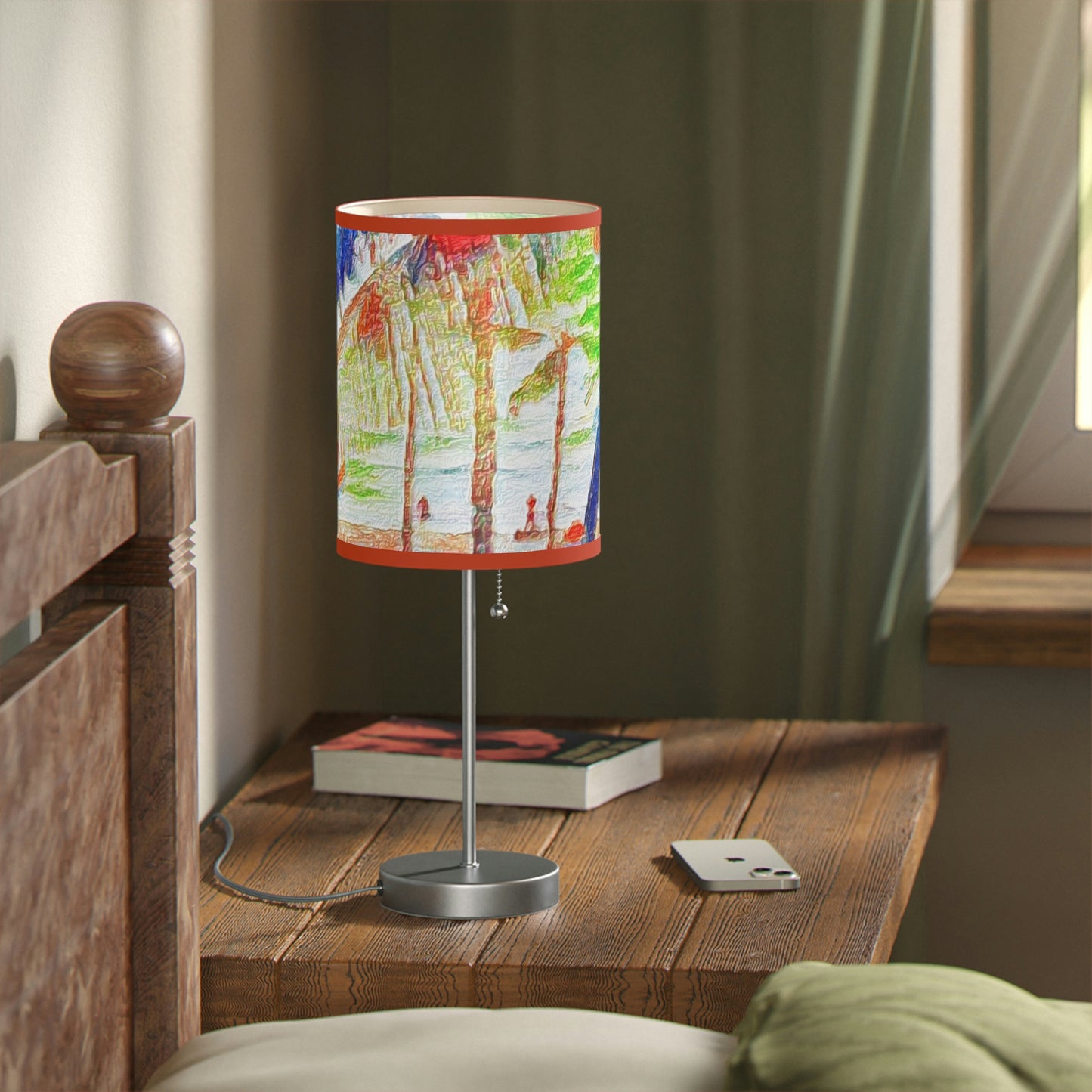 Lamp on a Stand, US|CA plug ... "The Royal Hawai'ian: Waikiki Beach_Beach" ... Honolulu, HI ... Ocotber 2014 (Halloween) ... Original Works ...