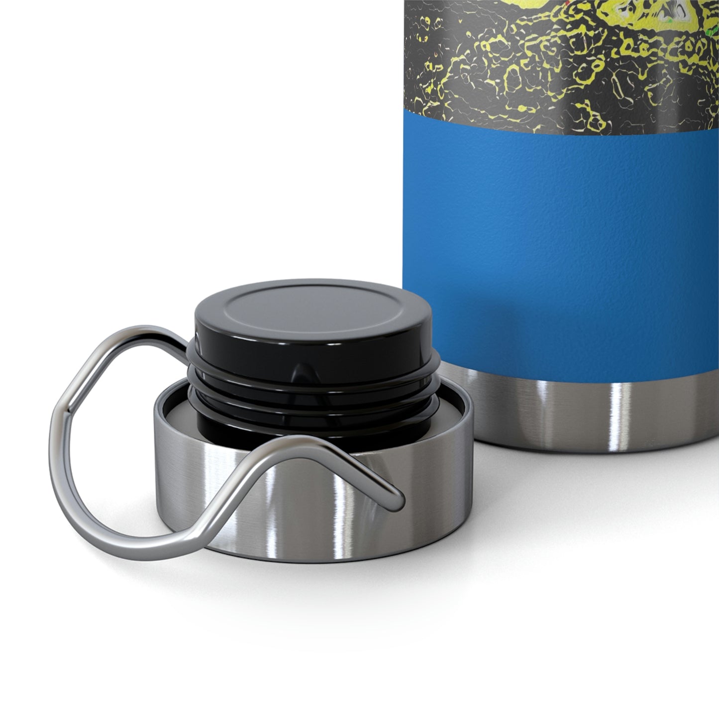 Copper Vacuum Insulated Bottle, 22oz ... "Snow Vehicle In Snow Storm At-Rest" ... Circa 12Mar23 ... Central Idaho ... 18-Hours Rendering Time: Original Works ...