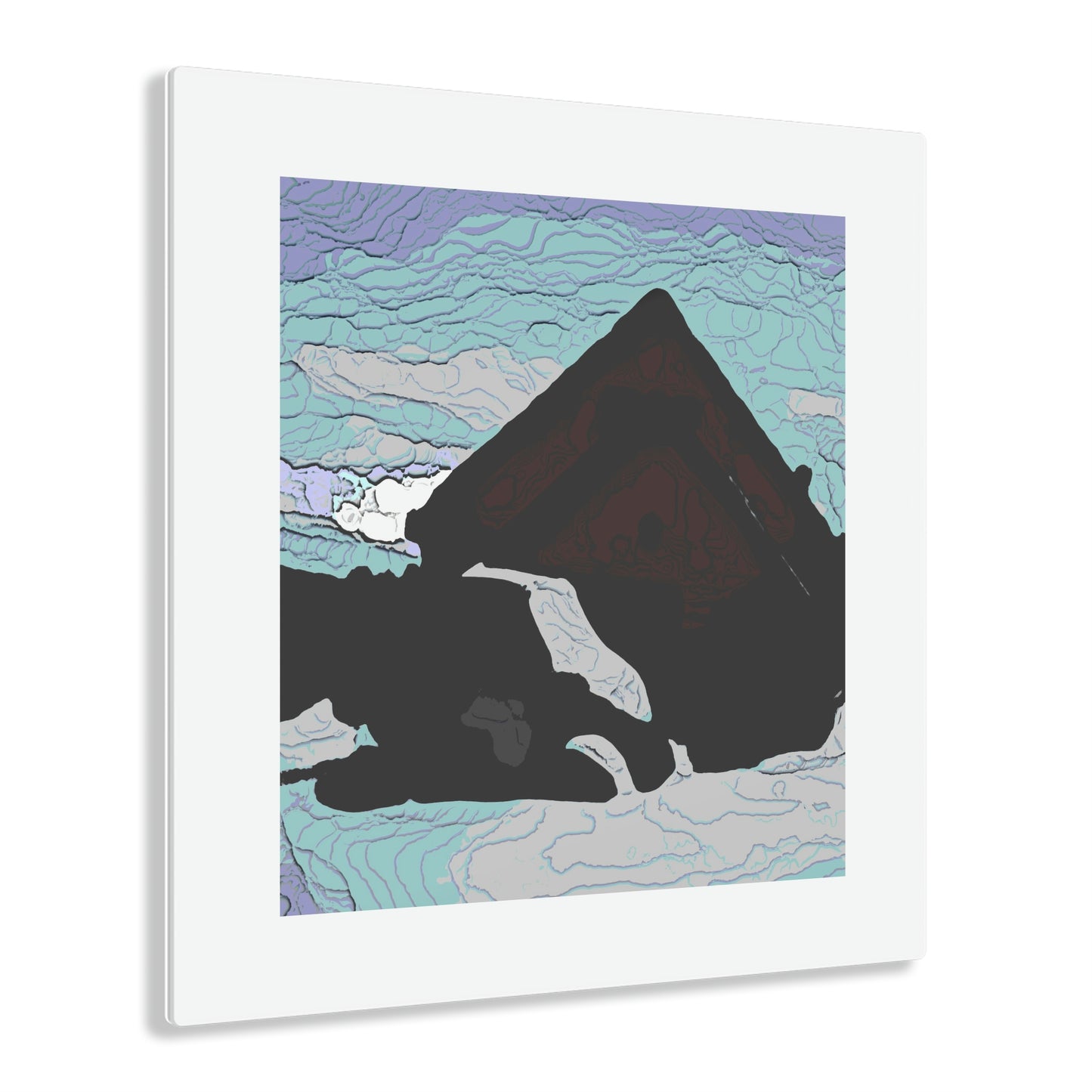 Acrylic Prints ... After An Intense Snow Storm ... 'Digging Out' ... A Vehicle & Cabin "In The Mountains" ... March 2023 ... Original Works ...