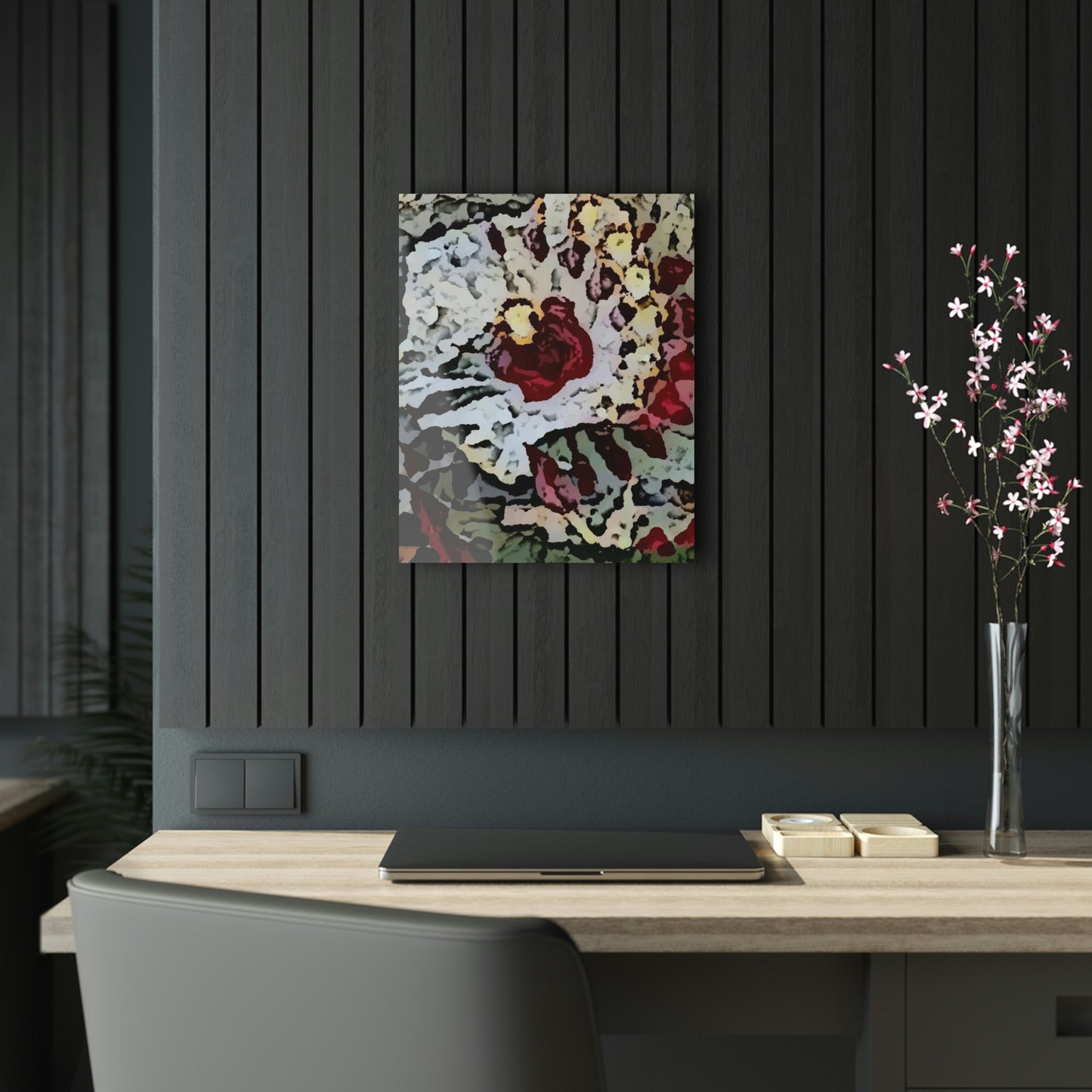 Acrylic Prints ... "A Friendly Flower" ... Pointsettia 'Pointing' ... Original Works ... (Supplied Photograph) ...