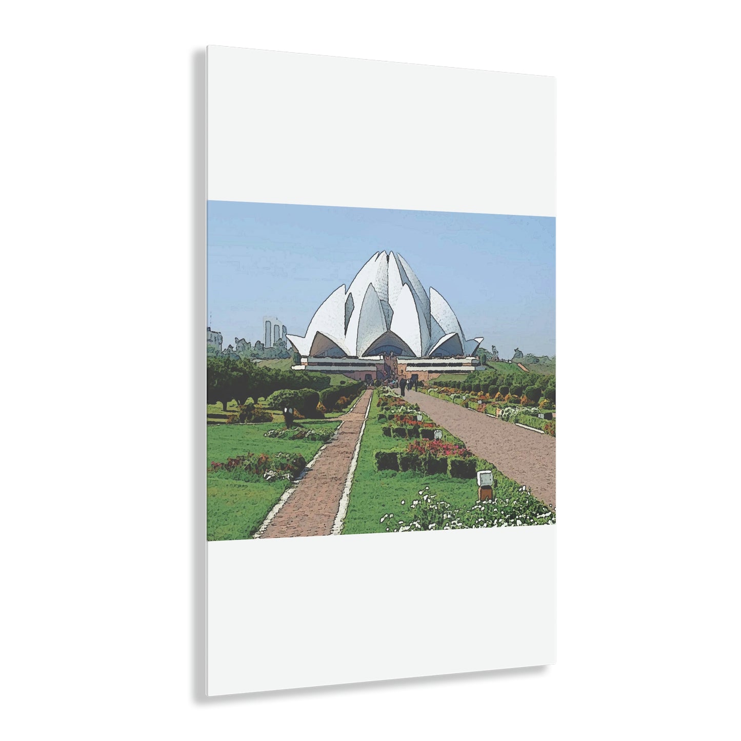 Acrylic Prints ... 'Bahai'i House-Of-Worship' ... "Lotus Temple: Delhi, India, 2008" ... Original Works ...