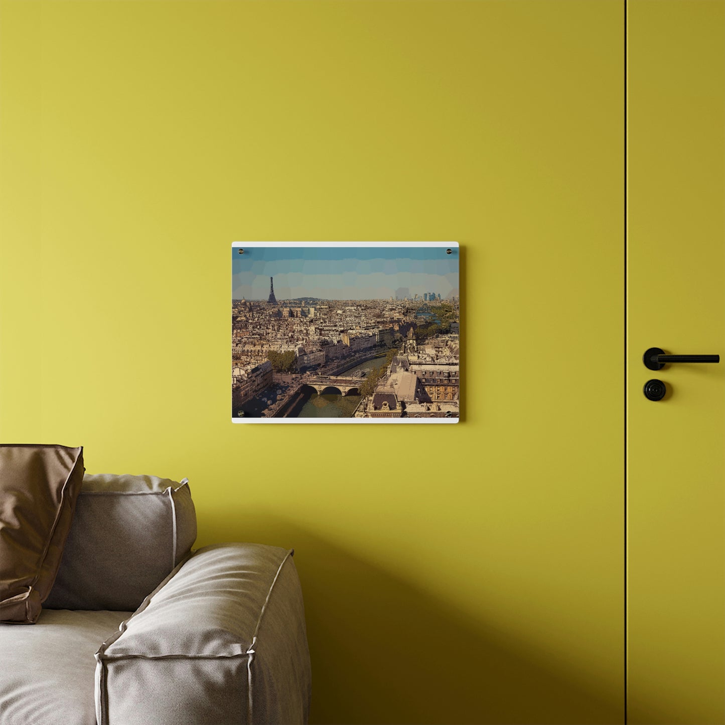 Acrylic Wall Art Panels ... Au Paris ... "Along The River Seine" ... Barbara Joan Bonnel-Holt: 1972 ... Original Works ...