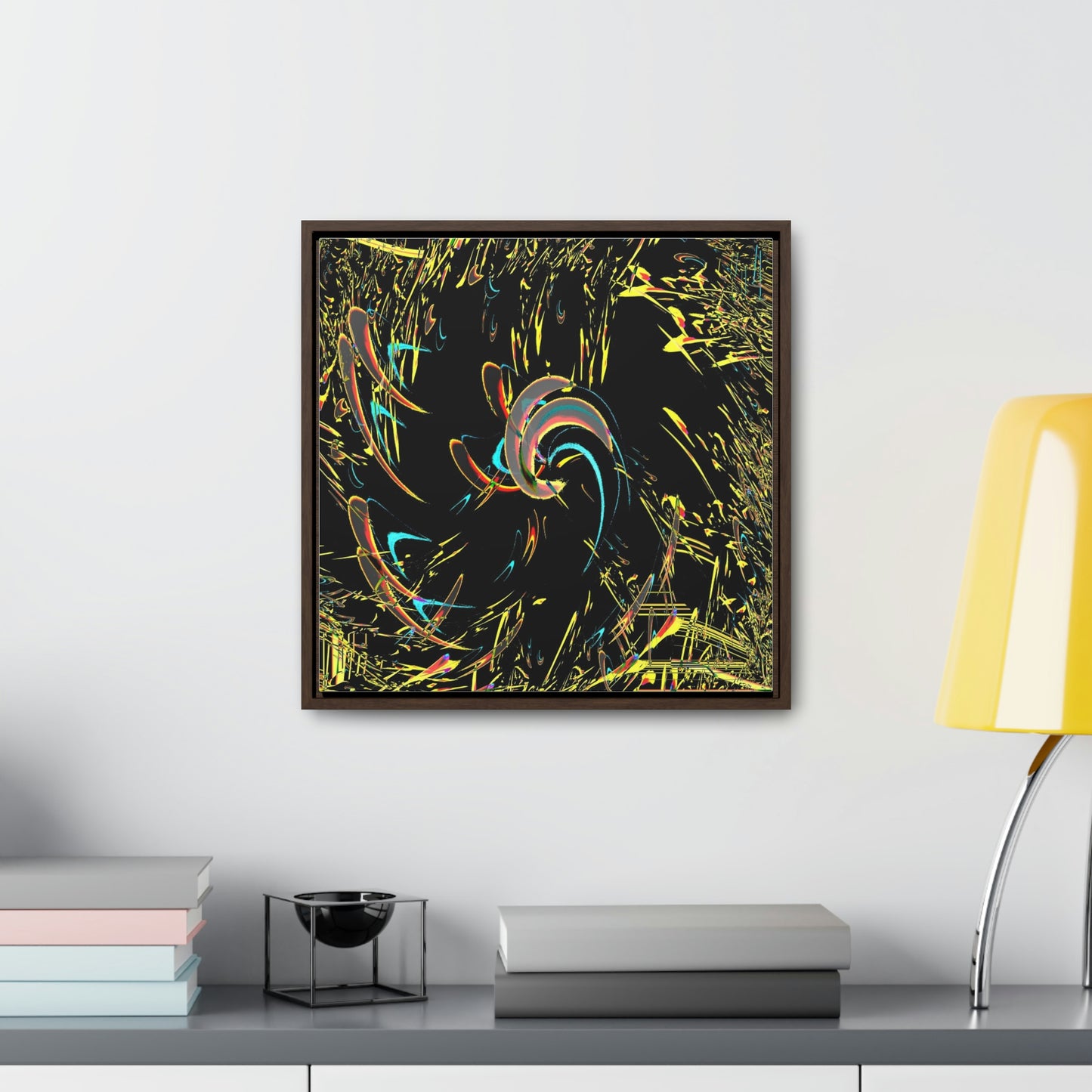 Gallery Canvas Wraps, Square Frame ... "Waning Moon" ... Central Idaho ... October 2022 ... Rendering Time: 22 Hours ... Original Works ...