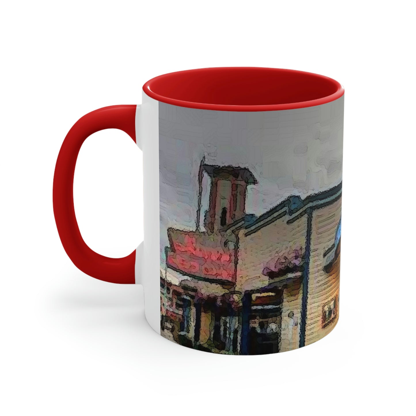 Accent Coffee Mug, 11oz ...  In-A-Hurry & Stressed? ... Remember: Keep "Clam" ... Clam_Happy ...  'Ivars: Seattle Waterfront' ... Personal Archives ... Original Works ...