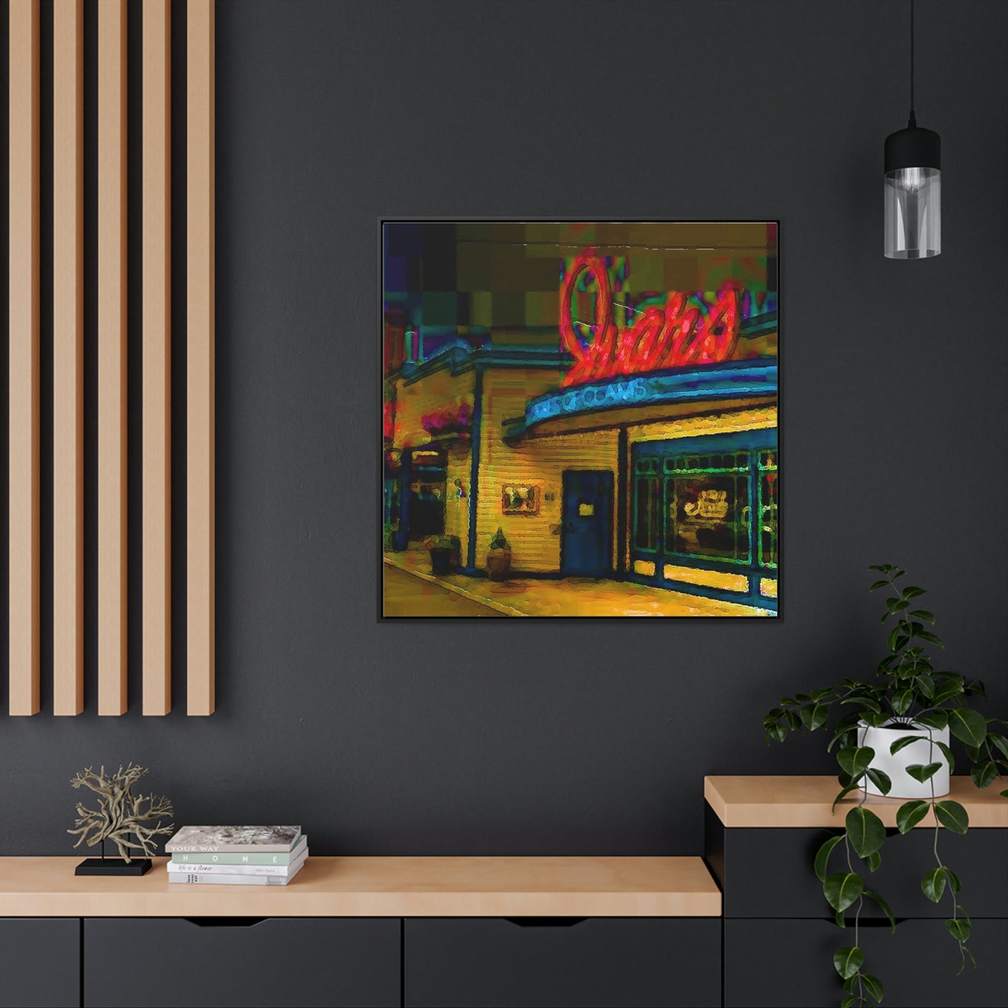 Gallery Canvas Wraps, Square Frame ...  In-A-Hurry & Stressed? ... Remember: Keep "Clam" ... Clam_Happy ...  'Ivars: Seattle Waterfront' ... Personal Archives ... Original Works ...