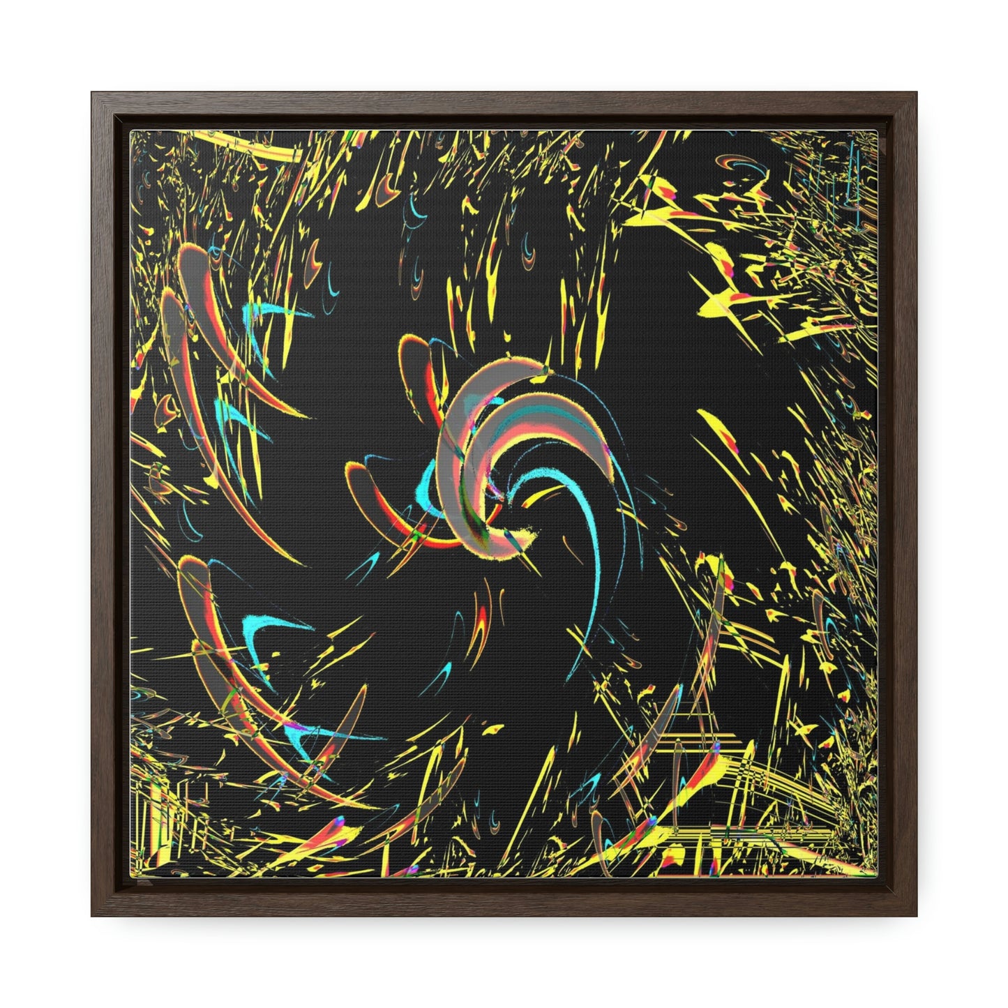 Gallery Canvas Wraps, Square Frame ... "Waning Moon" ... Central Idaho ... October 2022 ... Rendering Time: 22 Hours ... Original Works ...