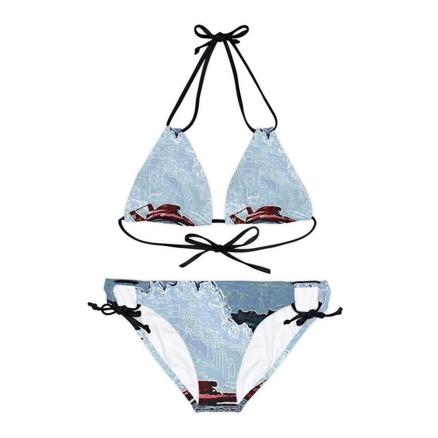 Strappy Bikini Set ... Seattle Columbia Cup On Lake Washington ... "Dave Wilcox Heads For The Win" ... Associate Gift-Photo ... Original Works ...