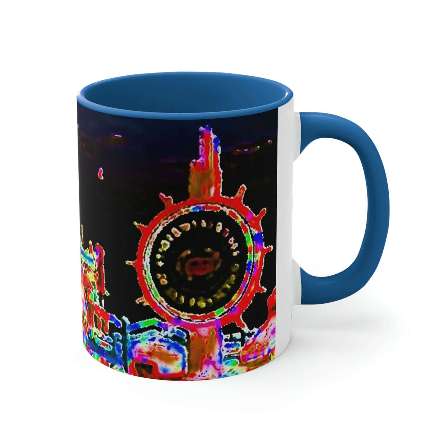 Accent Coffee Mug, 11oz ... "No.9 Fishermen's Grotto - Fishermen's Wharf, SF, California" ... Family Archives: 1970's ... Original Works ...