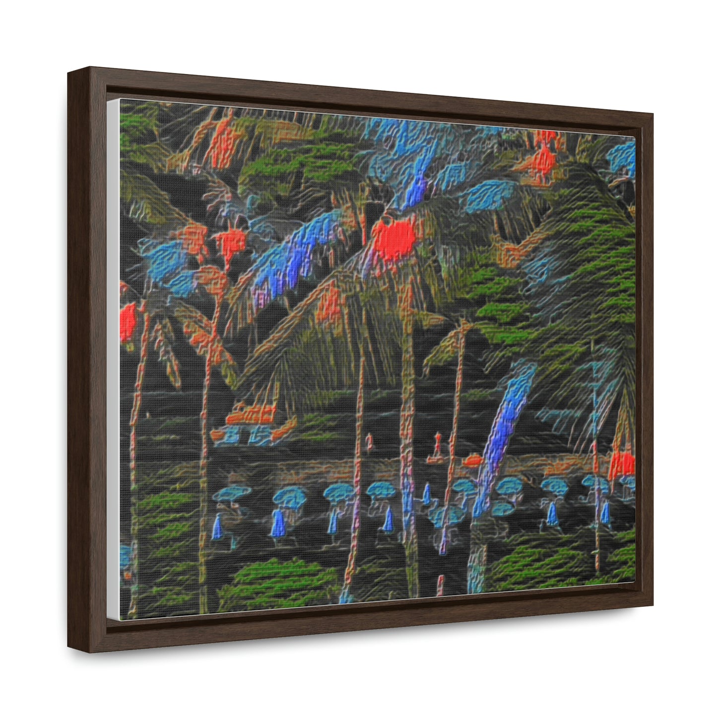 Gallery Canvas Wraps, Horizontal Frame ... "The Royal Hawai'ian: Waikiki Beach_Beach" ... Honolulu, HI ... Ocotber 2014 (Halloween) ... Original Works ...