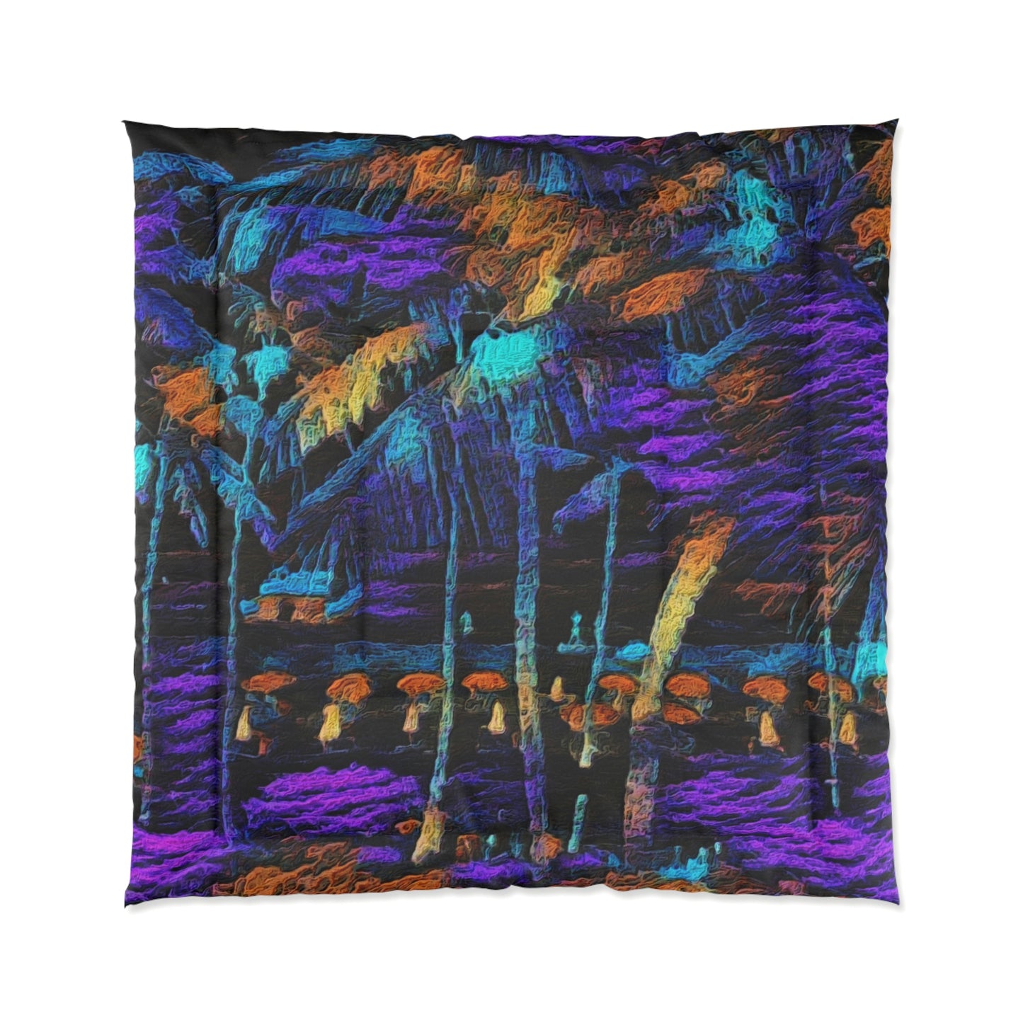 Comforter ... "The Royal Hawai'ian: Waikiki Beach_Beach" ... Honolulu, HI ... October 2014 (Halloween) ... Original Works ...