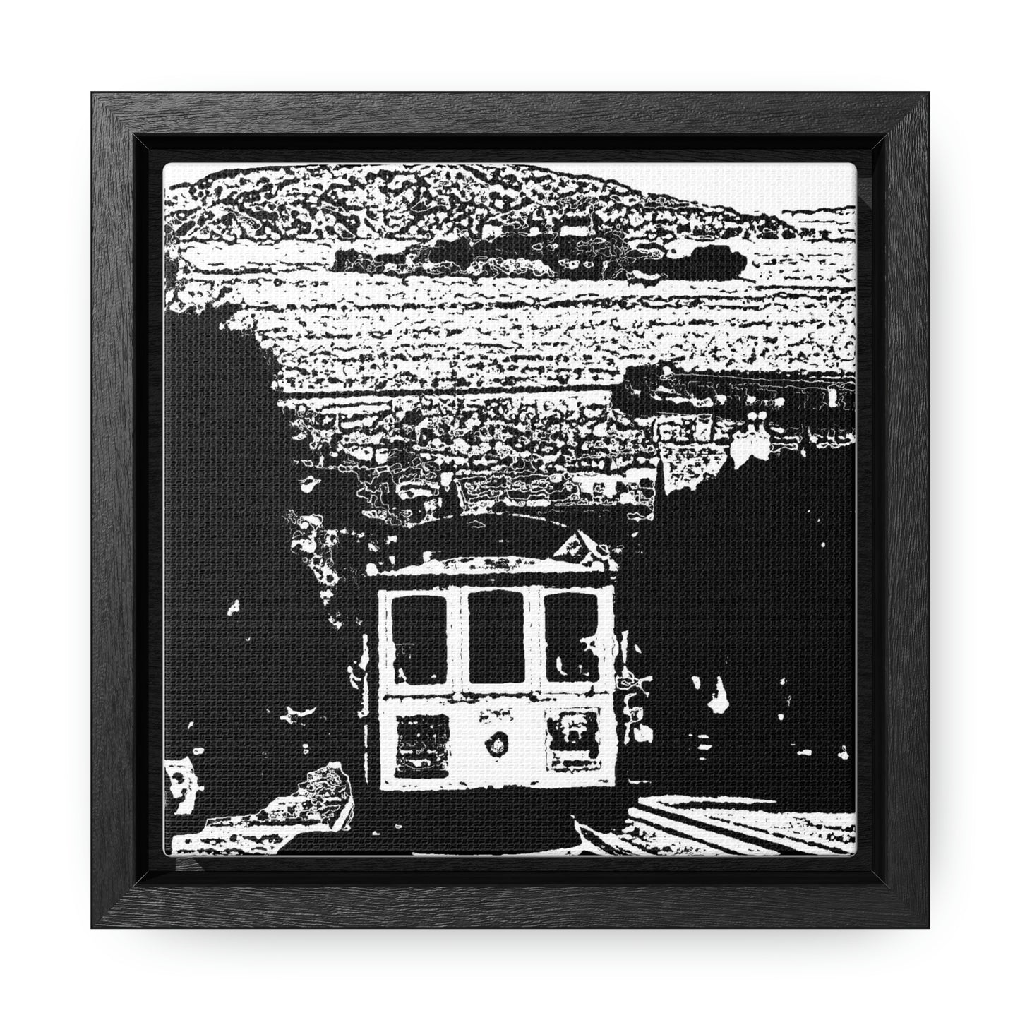 Gallery Canvas Wraps, Square Frame /// San Francisco ... 'A Rice-A-Roni-A-San Francisco Treat' ... "A Cable Car Classic" ... Family Archives: 1973 ... Original Works ...