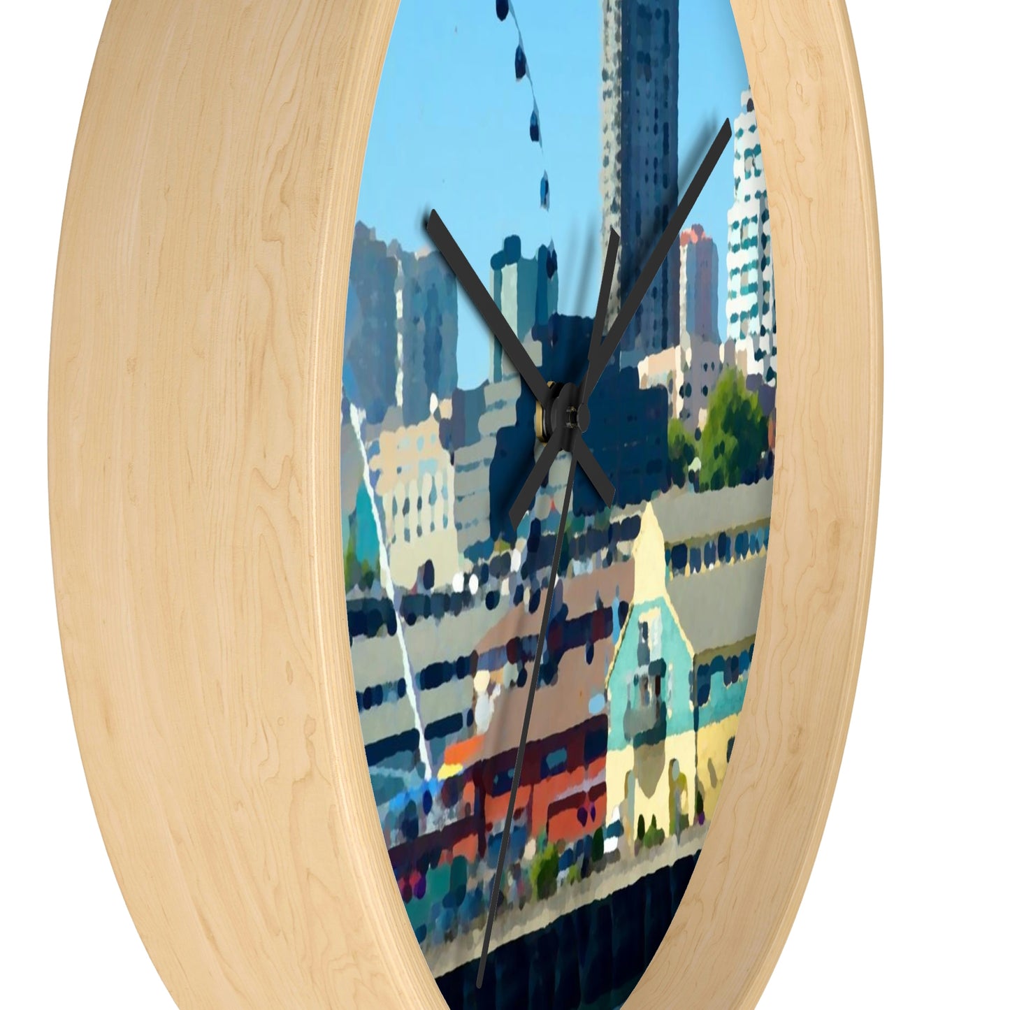 Wall clock ... That Classic Wheel ... 'Seattle's Wheel' ... & Old Classic Waterside Vendors ...  'Family Archives' ... Original Works ...