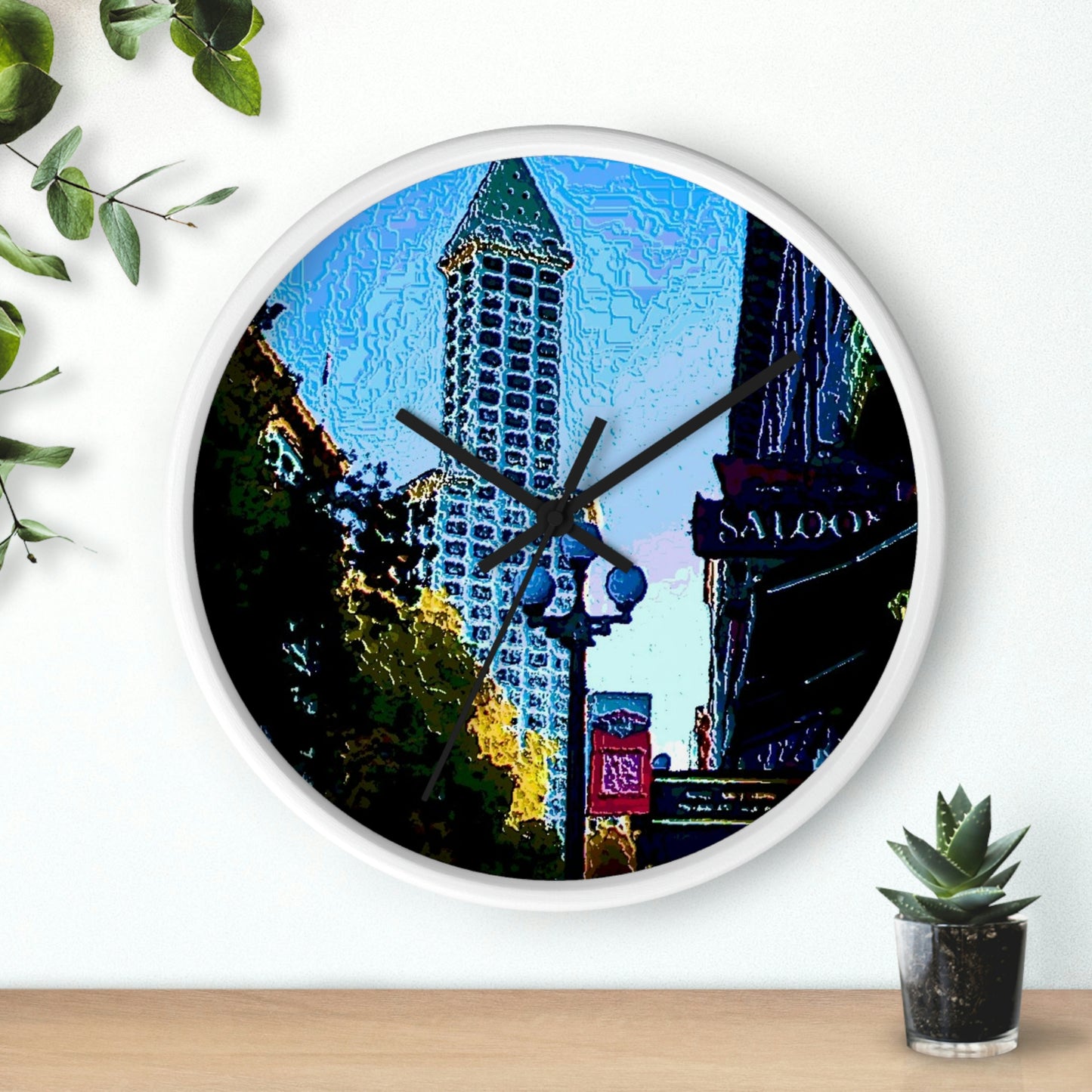 Wall clock ..  Pioneer Square & Smith Tower ... 'That World Famous View' ... Colleague Supplied Photo ... Original Works ...
