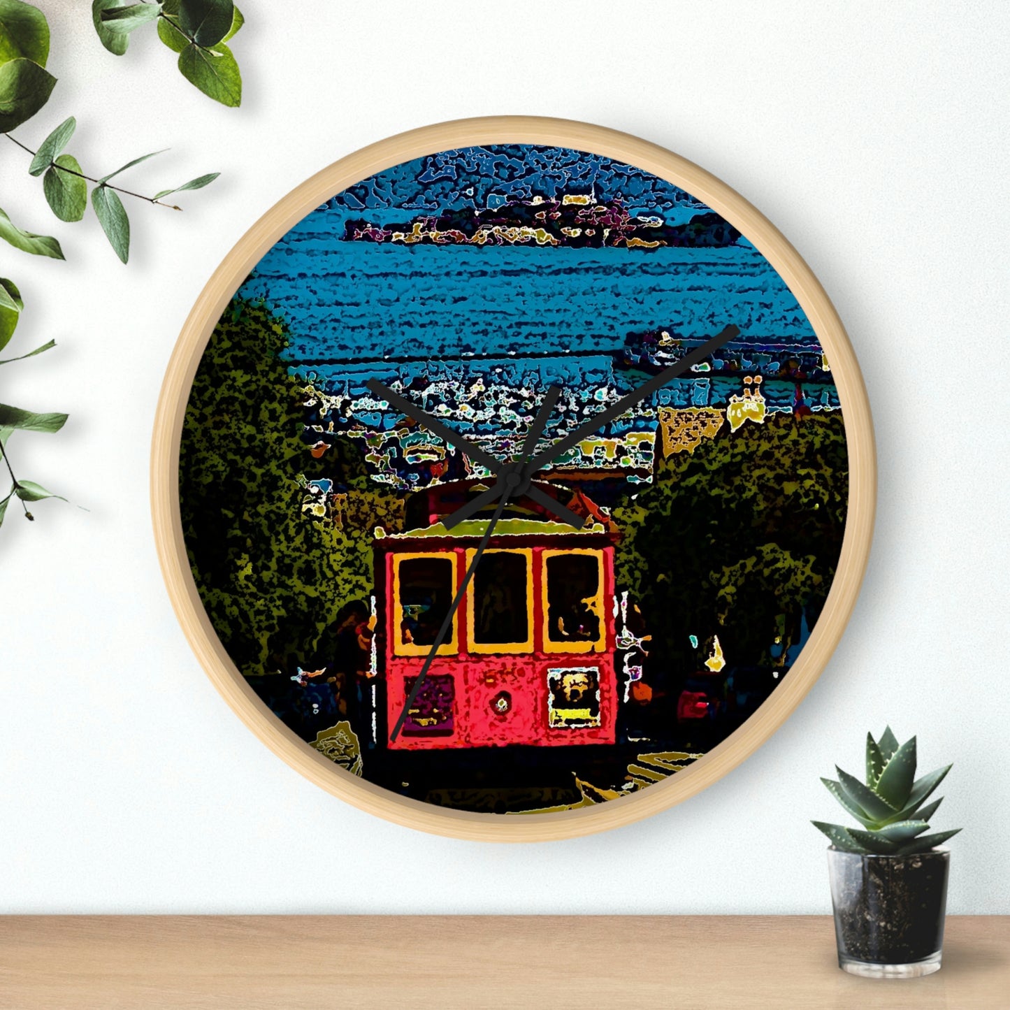 Wall clock ... San Francisco ... 'A Rice-A-Roni-A-San Francisco Treat' ... "A Cable Car Classic" ... Family Archives: 1973 ... Original Works ...