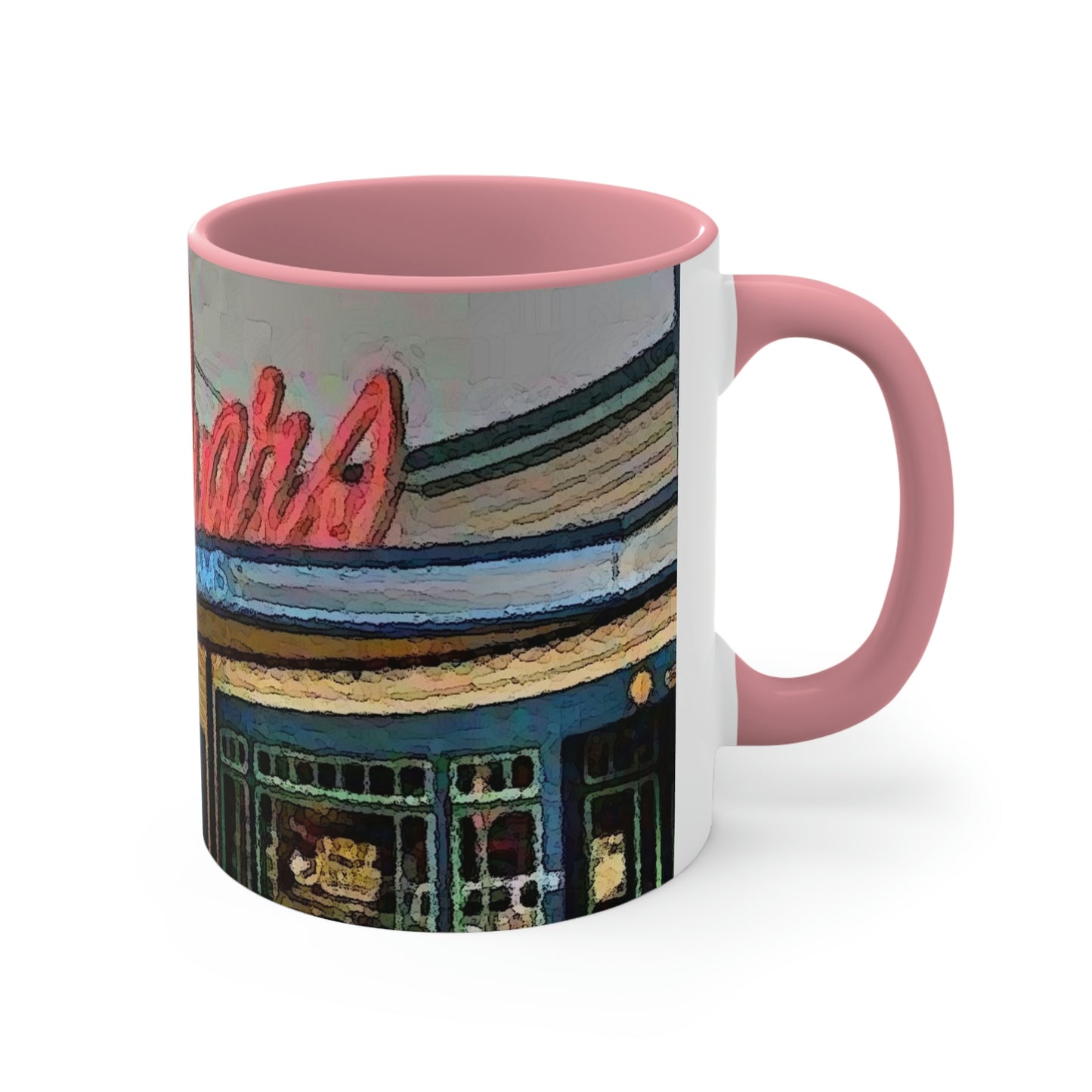 Accent Coffee Mug, 11oz ...  In-A-Hurry & Stressed? ... Remember: Keep "Clam" ... Clam_Happy ...  'Ivars: Seattle Waterfront' ... Personal Archives ... Original Works ...
