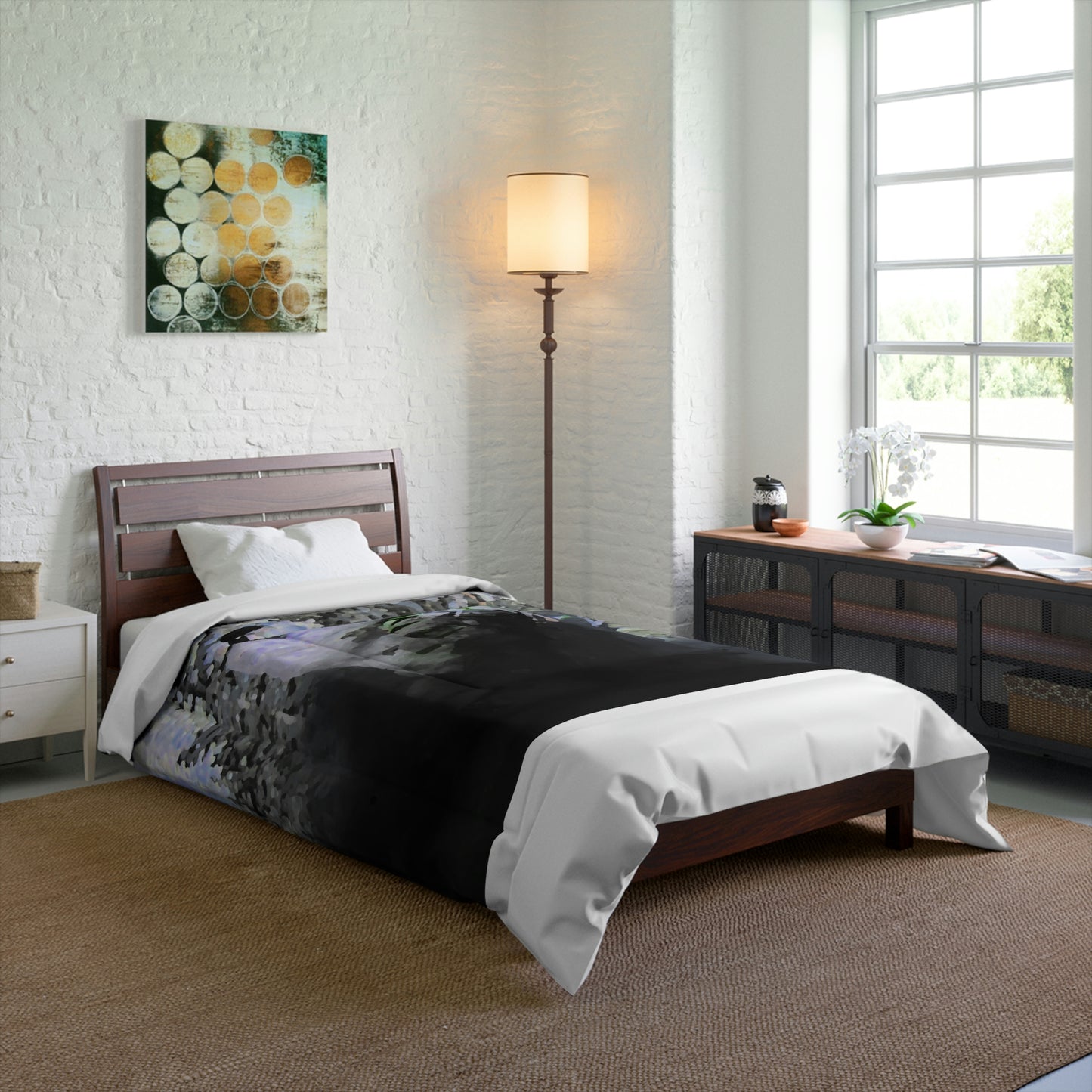 Comforter ... "Come Fly With Us At CIP Airways" .. CIP: Central_Idaho-Properties ...