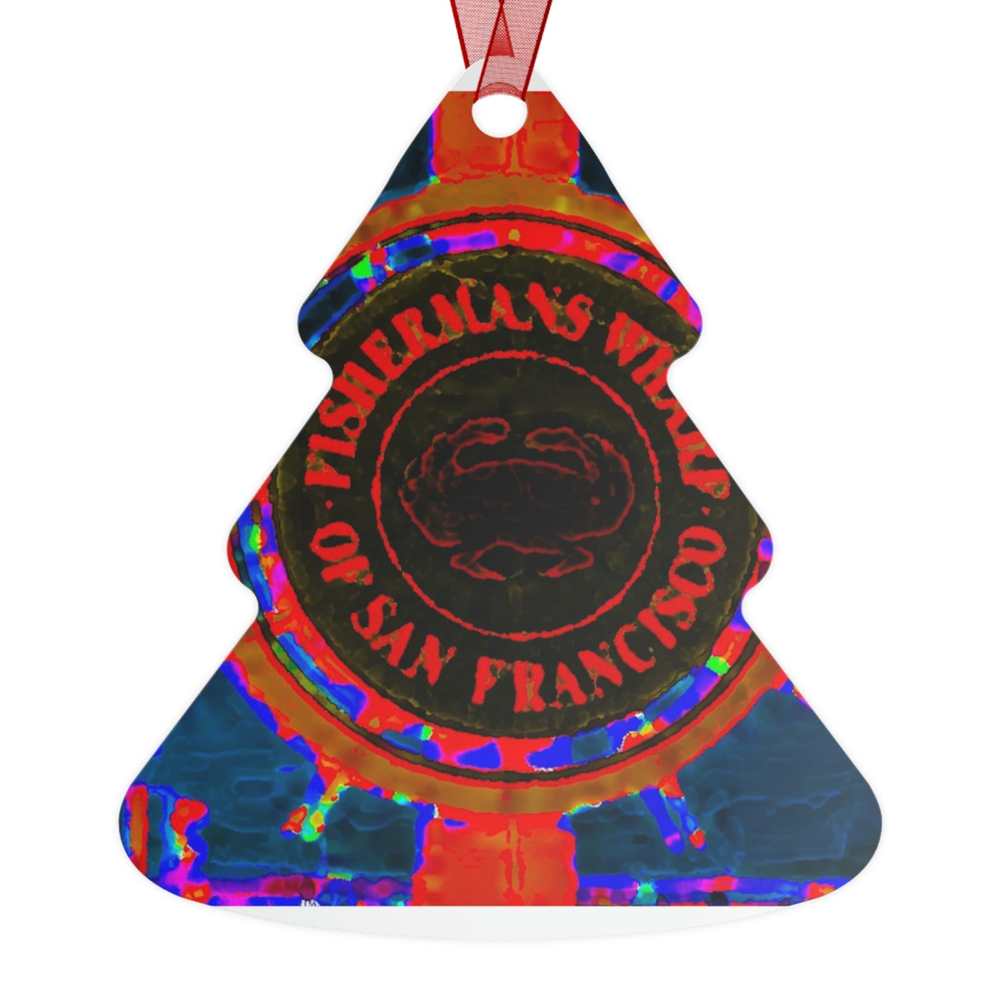 Metal Ornaments ...  "No.9 Fishermen's Grotto - Fishermen's Wharf, SF, California" ... Family Archives: 1970's ... Original Works ...
