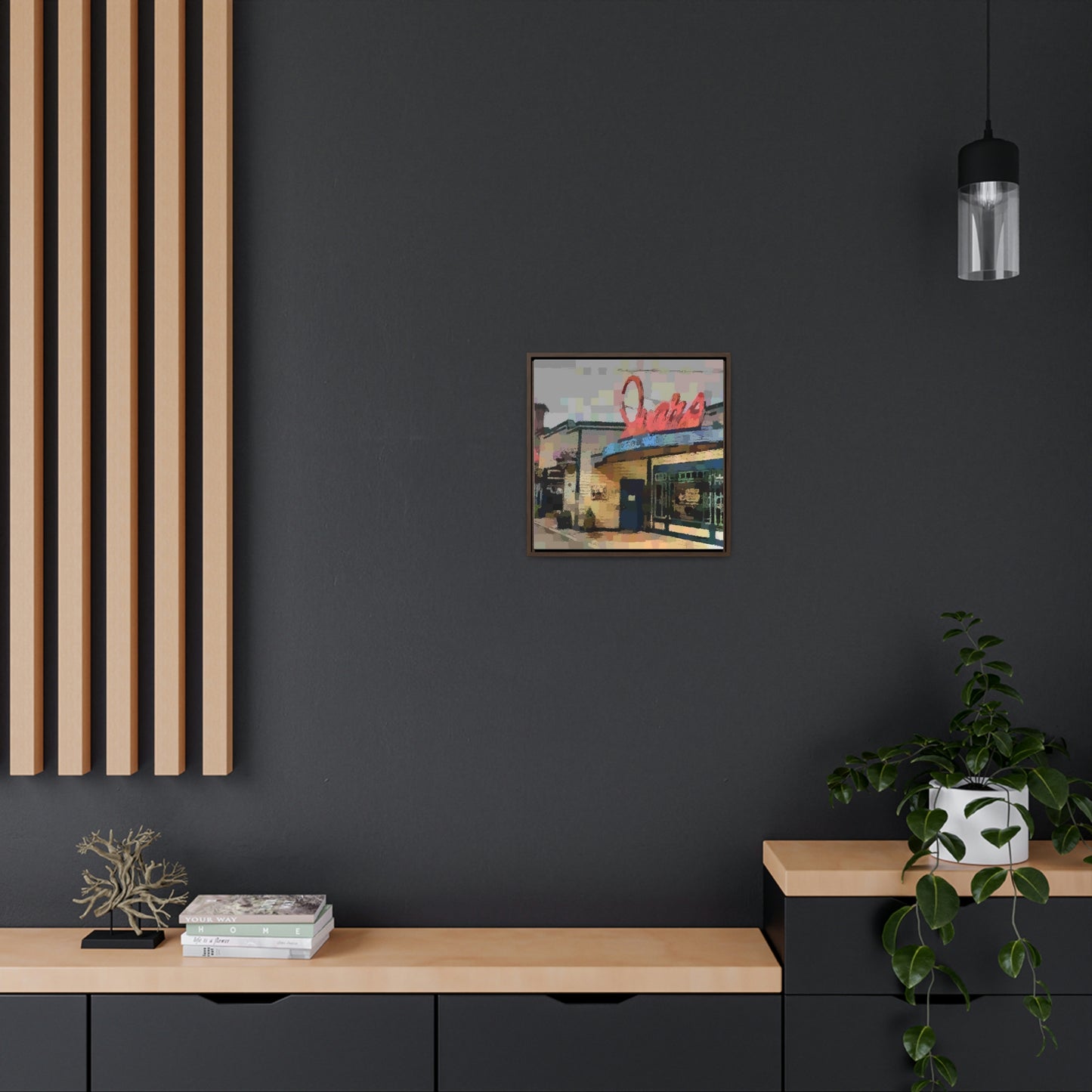 Gallery Canvas Wraps, Square Frame ...  In-A-Hurry & Stressed? ... Remember: Keep "Clam" ... Clam_Happy ...  'Ivars: Seattle Waterfront' ... Personal Archives ... Original Works ...