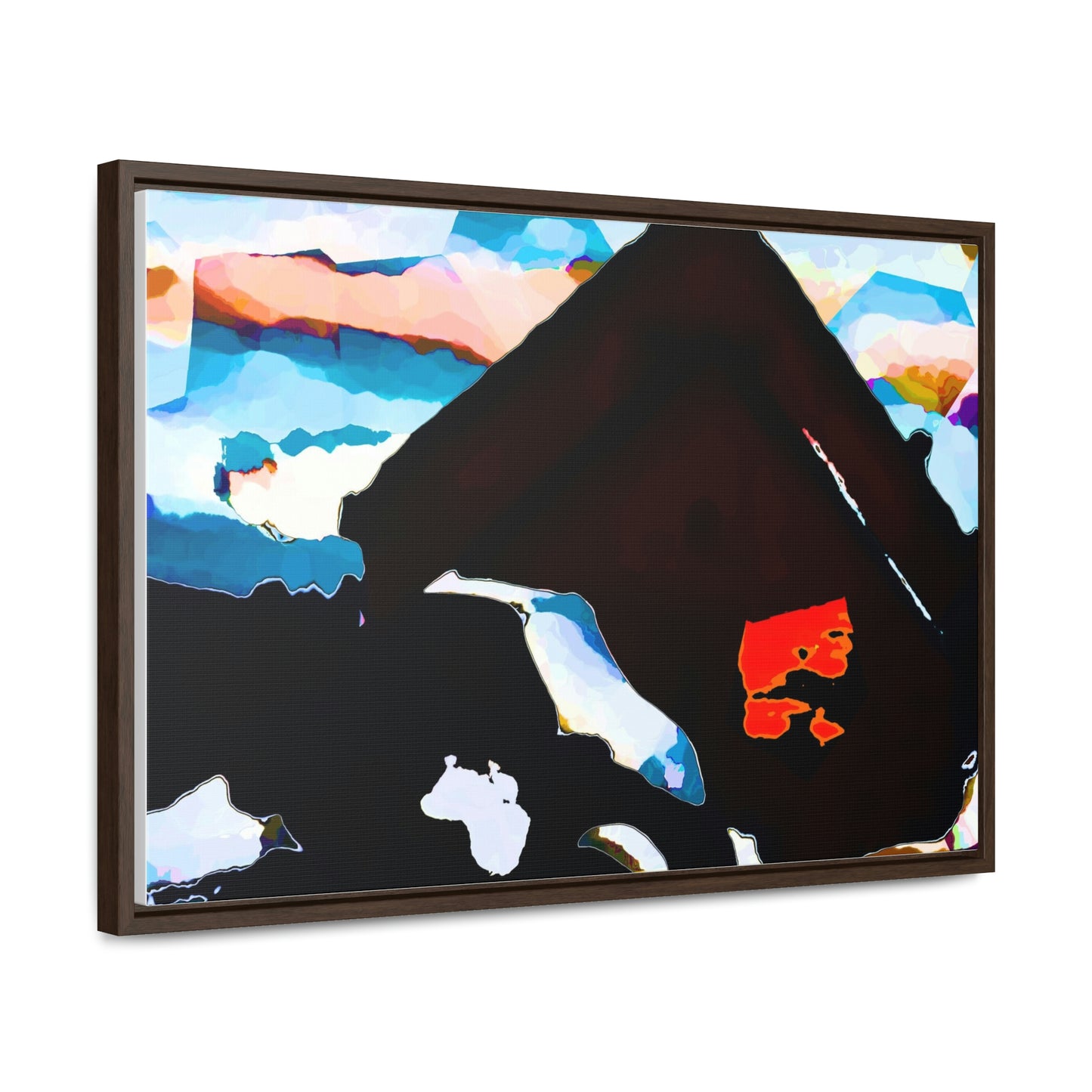 Gallery Canvas Wraps, Horizontal Frame ... After An Intense Snow Storm ... 'Digging Out' ... A Vehicle & Cabin "In The Mountains" ... March 2023 ... Original Works ...