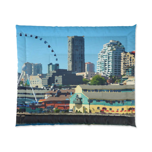 Comforter ... That Classic Wheel ... 'Seattle's Wheel' ... & Old Classic Waterside Vendors ...  'Family Archives' ... Original Works ...