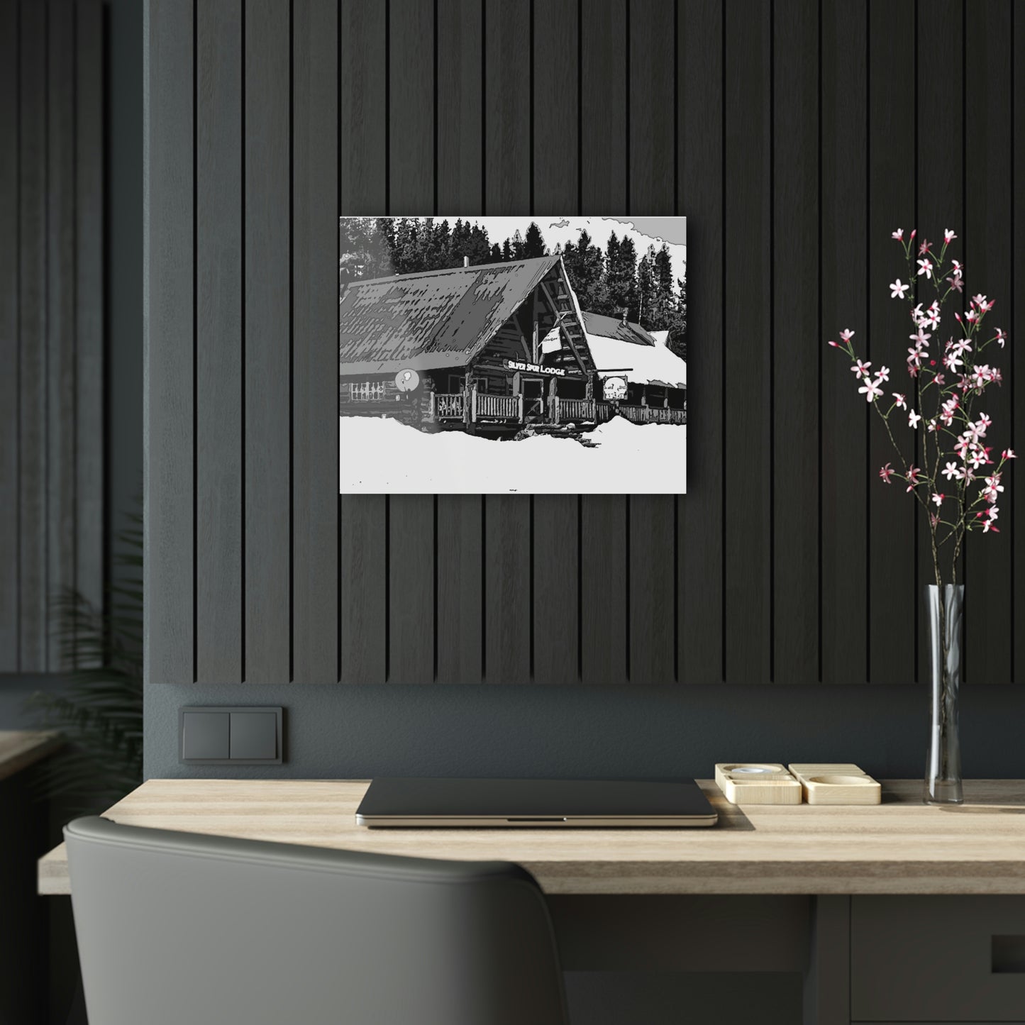 Acrylic Prints ... A Beautiful Lodge & Back-Country Outfitter In A Mountain Town ... 'Dixie, Idaho, November 2022' ... Original Works ...
