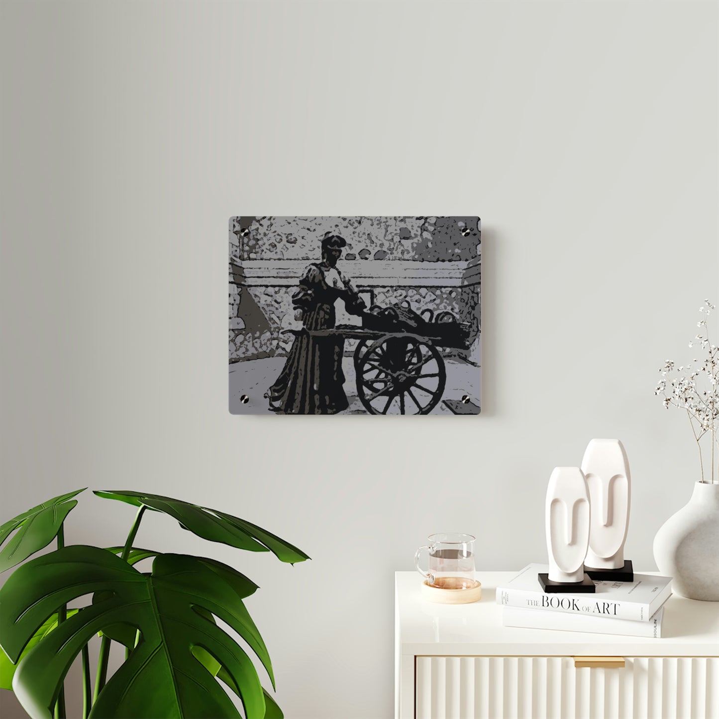 Acrylic Wall Art Panels ... Dublin's "Molly Malone Along Grafton Street" ... Cryin' Cockels & Muscles Alive-Alive-Oh ... Circa 2003 ... Original Works ...