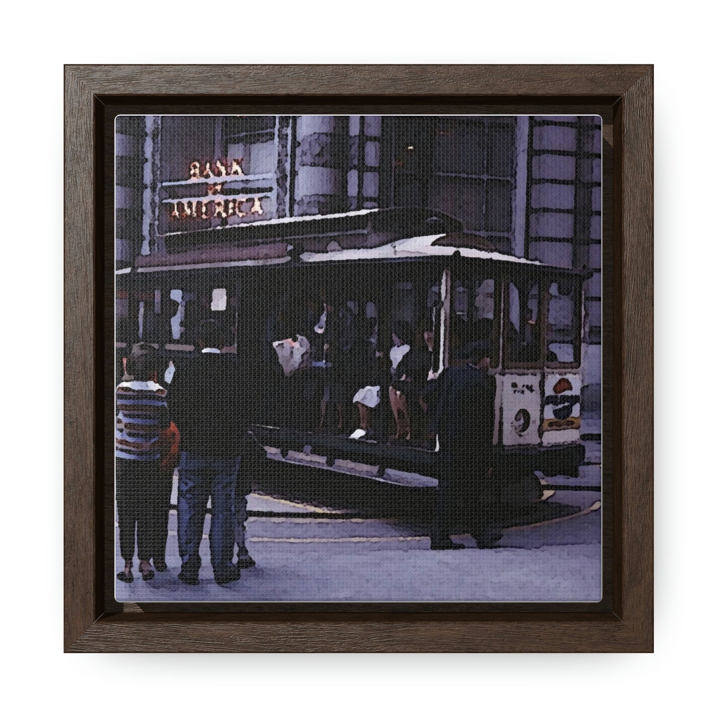 Gallery Canvas Wraps, Square Frame ... San Francisco ... 'Rice-A-Roni-A-San Francisco Treat' ... "A Cable Car Classic" ... Family Archives: 1973 ... Original Works ...