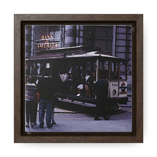 Gallery Canvas Wraps, Square Frame ... San Francisco ... 'Rice-A-Roni-A-San Francisco Treat' ... "A Cable Car Classic" ... Family Archives: 1973 ... Original Works ...