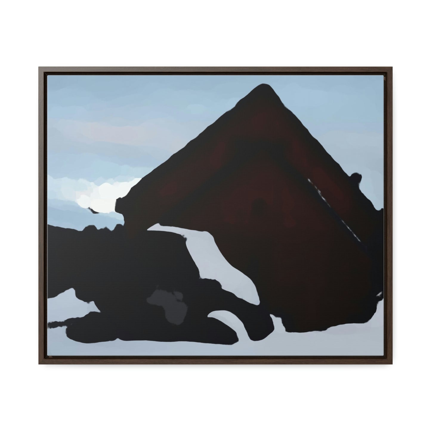Gallery Canvas Wraps, Horizontal Frame ... After An Intense Snow Storm ... 'Digging Out' ... A Vehicle & Cabin "In The Mountains" ... March 2023 ... Original Works ...